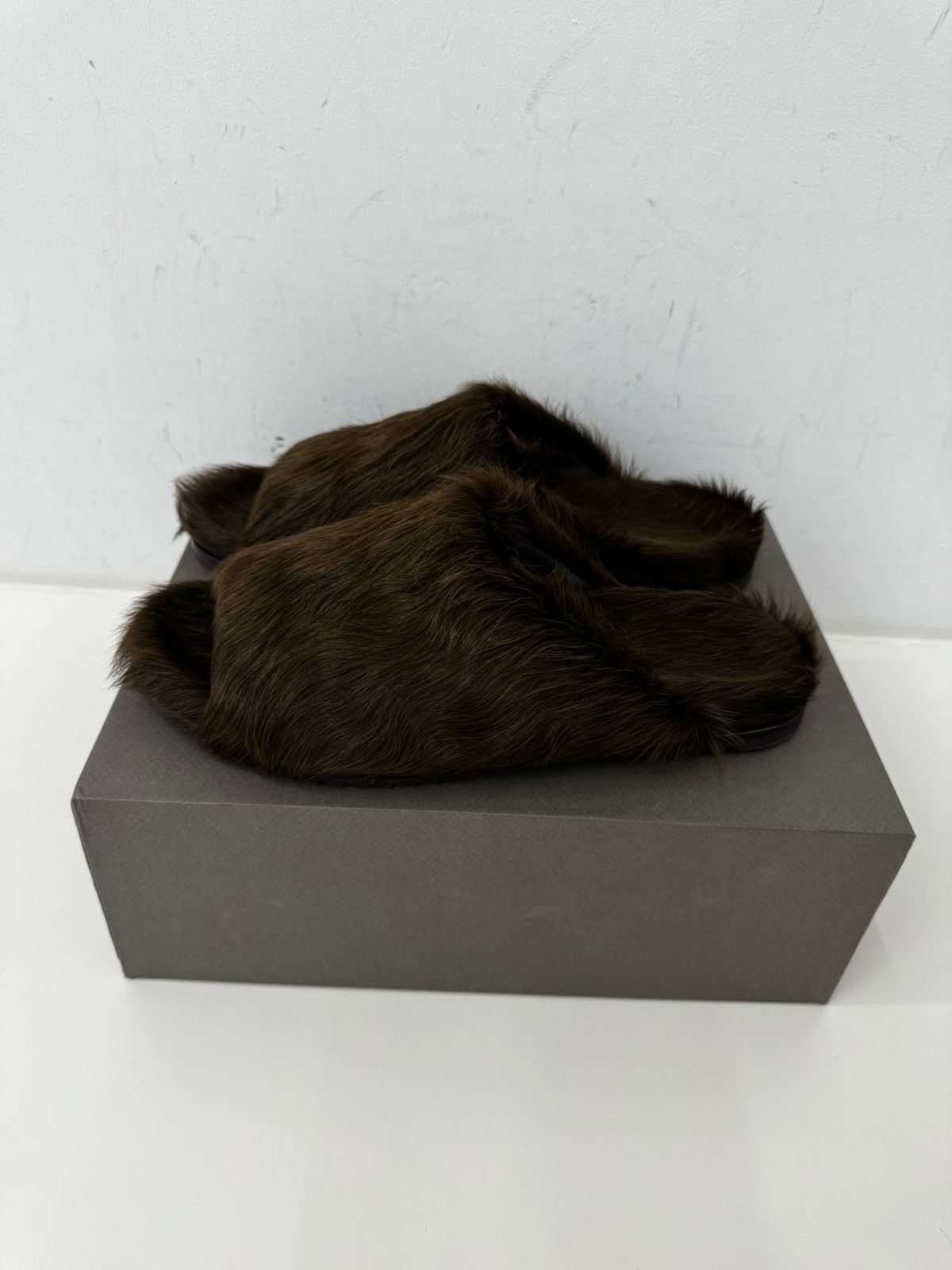 Rick Owens SLIDE GRANOLAS - BROWN Size US 12 / EU 45 - 1 Thumbnail