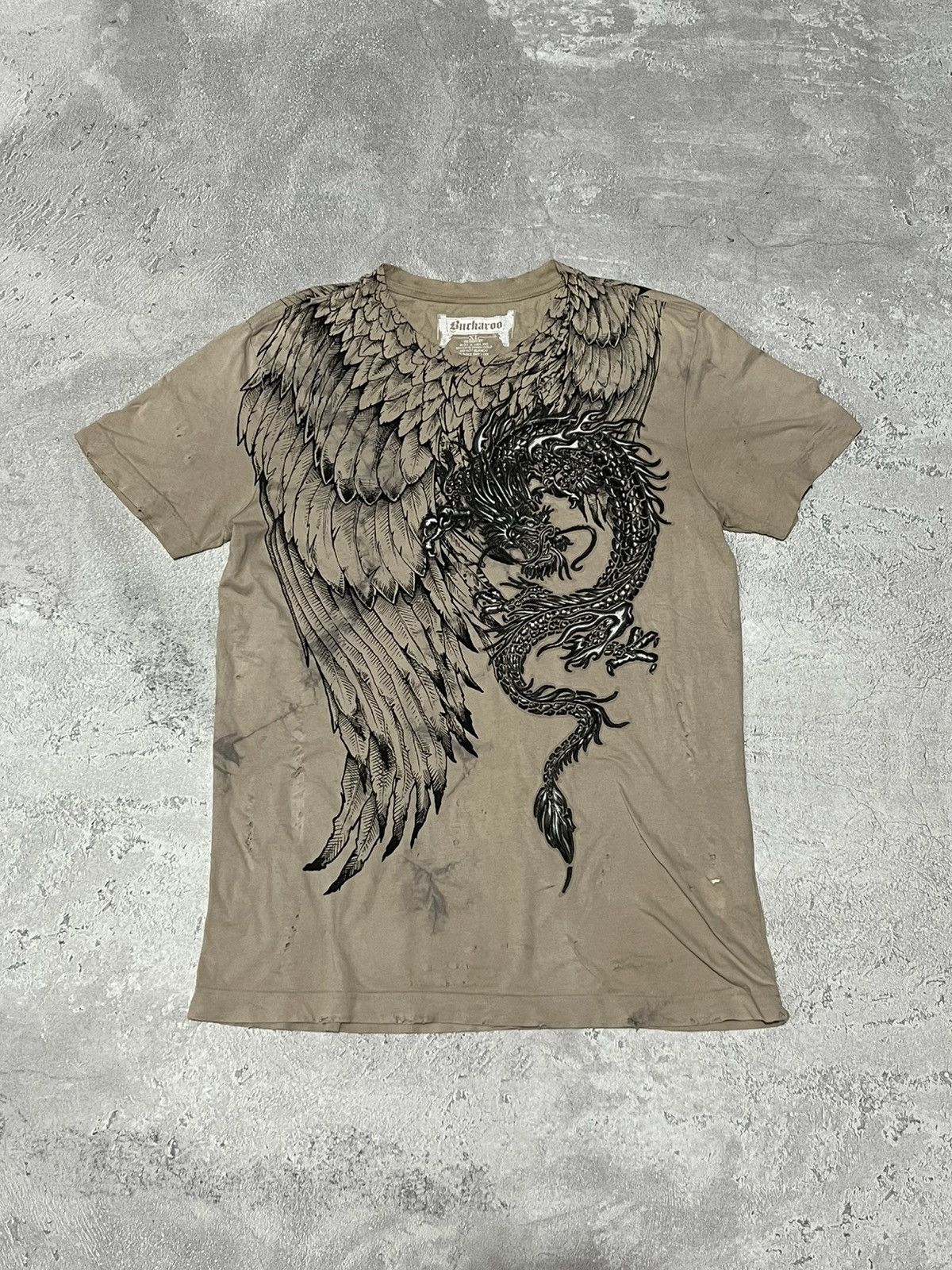 Buckaroo Distressed Y2k Dragon