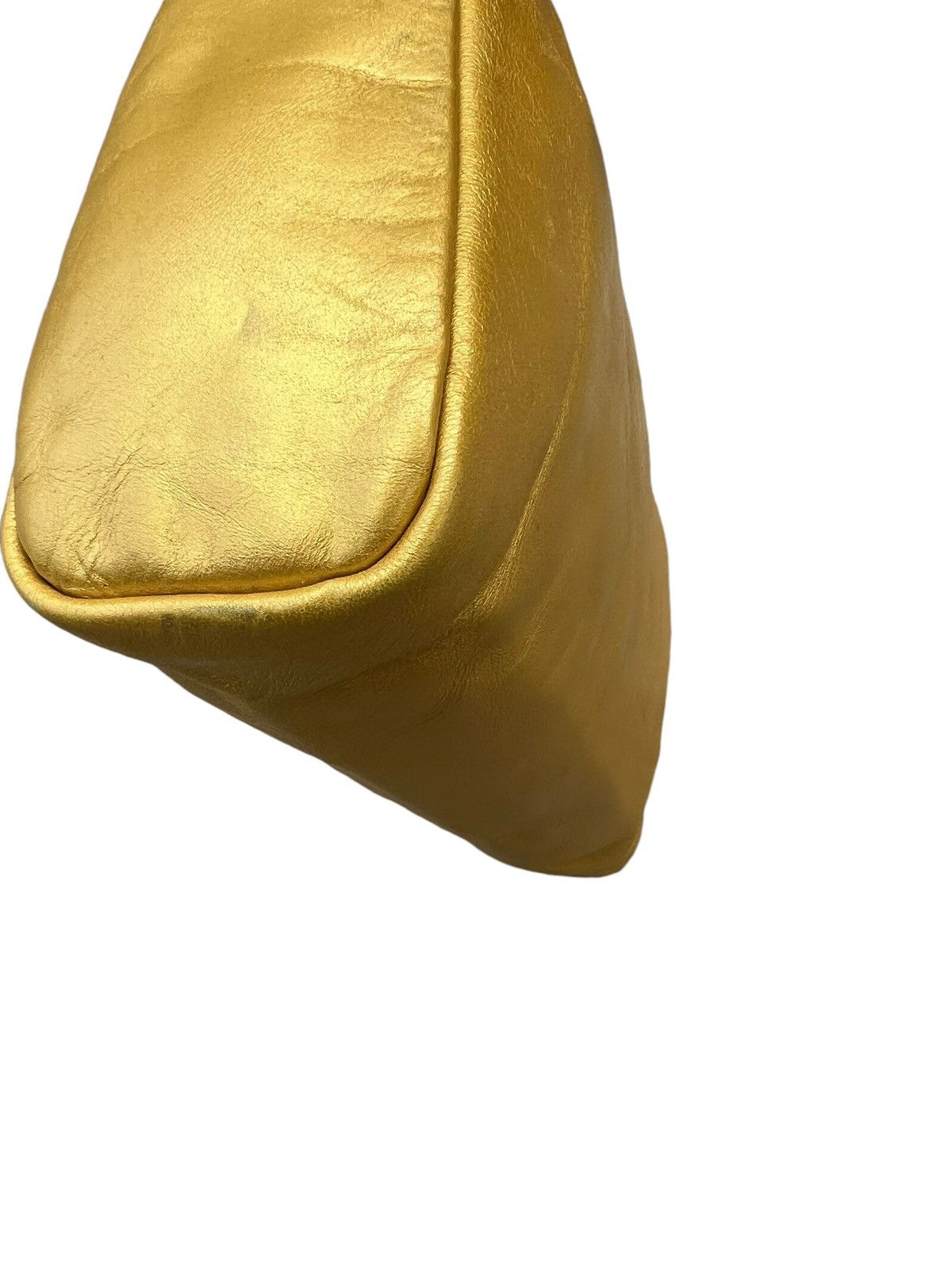 A.P.C. Vintage A.P.C. Patina Leather Yellow Gold Clutch Bag Size ONE SIZE - 10 Thumbnail