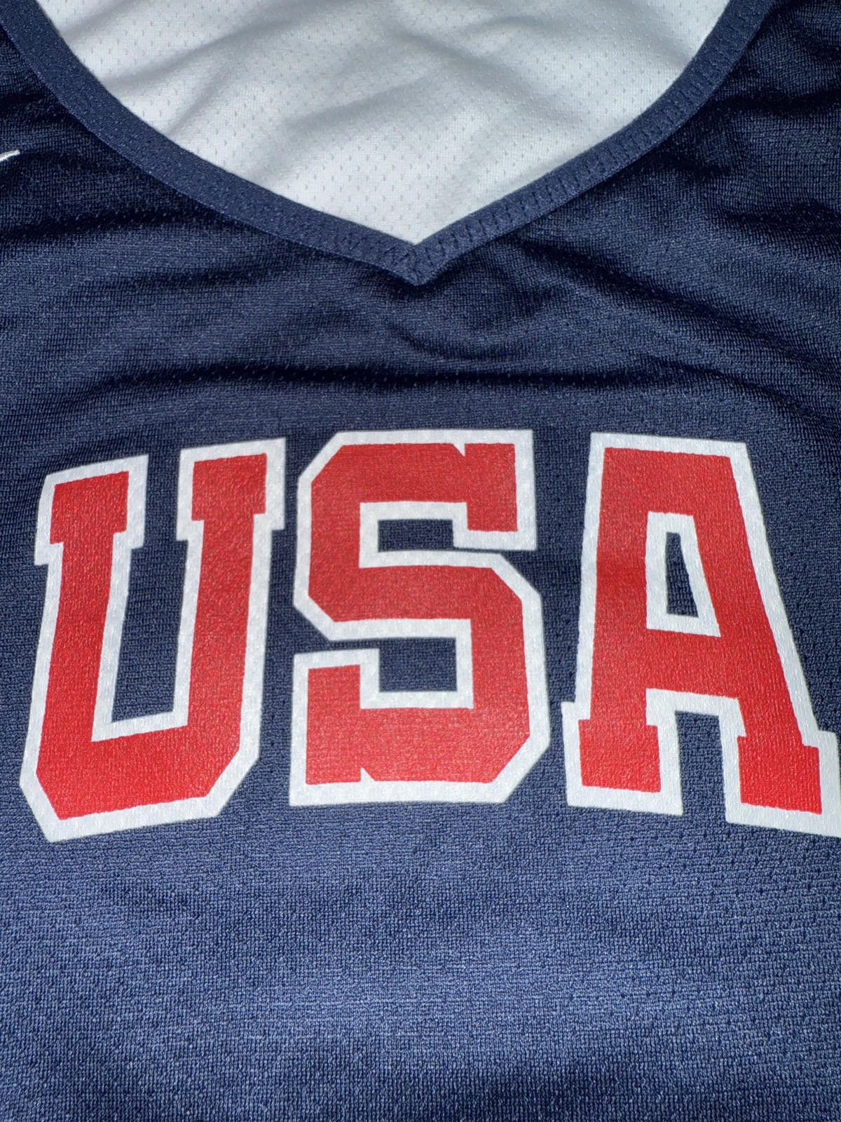 Nike Nike Men Olympic Team USA Tram Issue Stock Reversible Basketball Practice Jersey Size US L / EU 52-54 / 3 - 2 Thumbnail