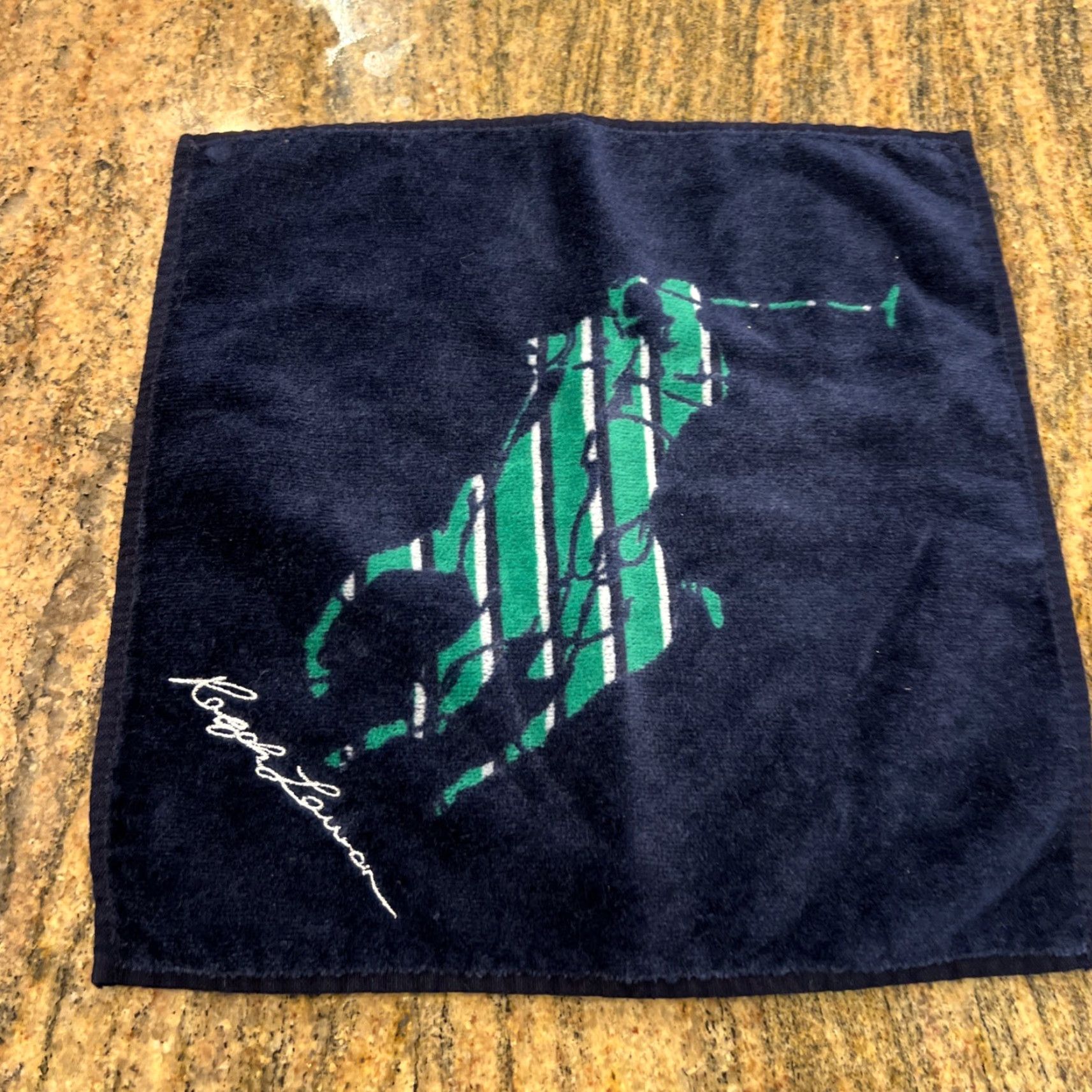 Ralph Lauren Ralph Lauren Towel Handkerchief Blue Big Pony Handkerchief multi-color Navy Polo Pony Brand Shirt? Size ONE SIZE - 2 Thumbnail