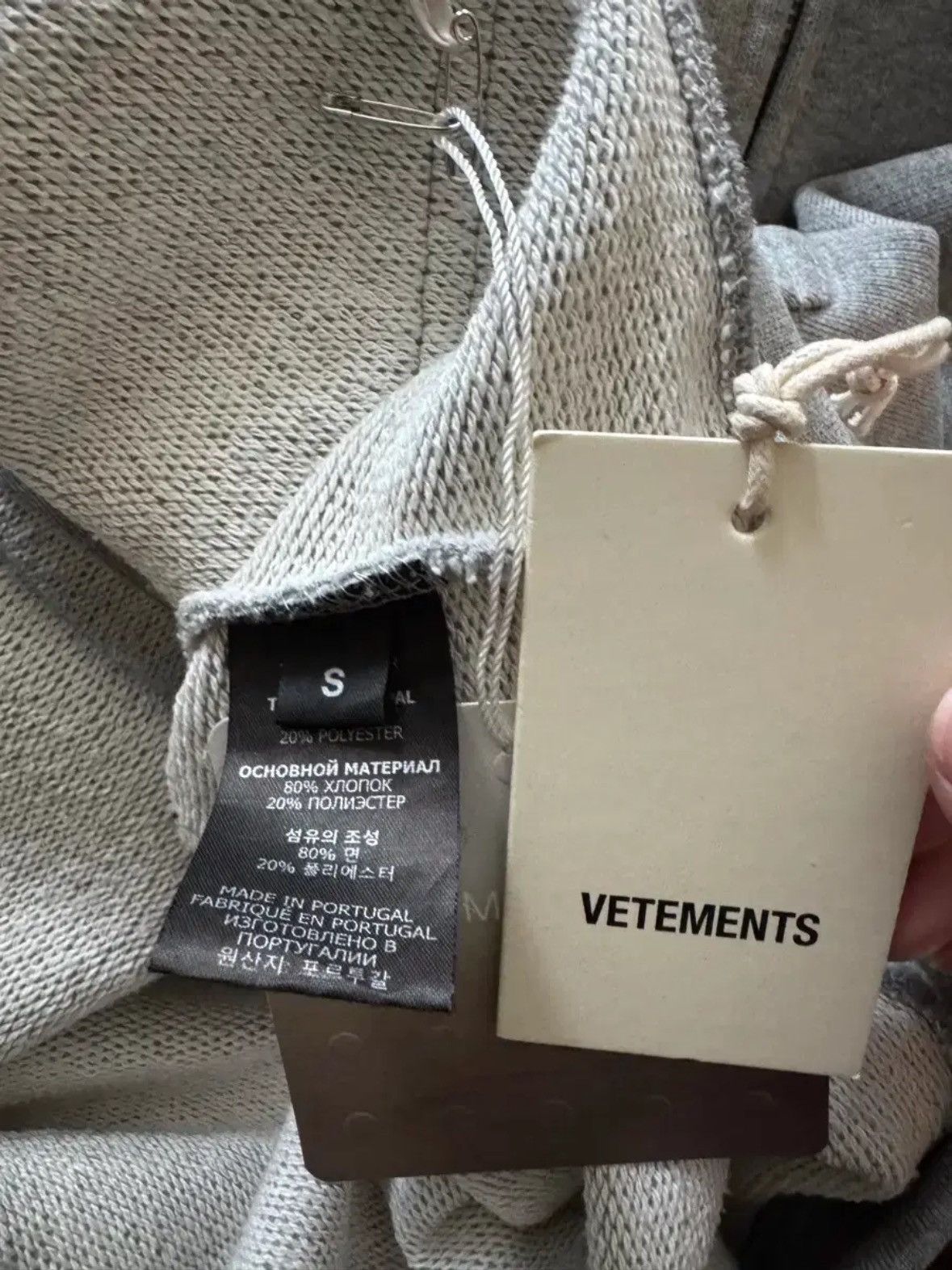 Vetements Vetements Name Tag Zip Hoodie Size US S / EU 44-46 / 1 - 4 Thumbnail