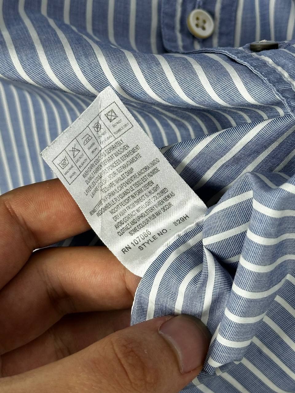 Paul Smith Paul Smith Designer Luxury Striped Cotton Shirt Size US L / EU 52-54 / 3 - 9 Thumbnail