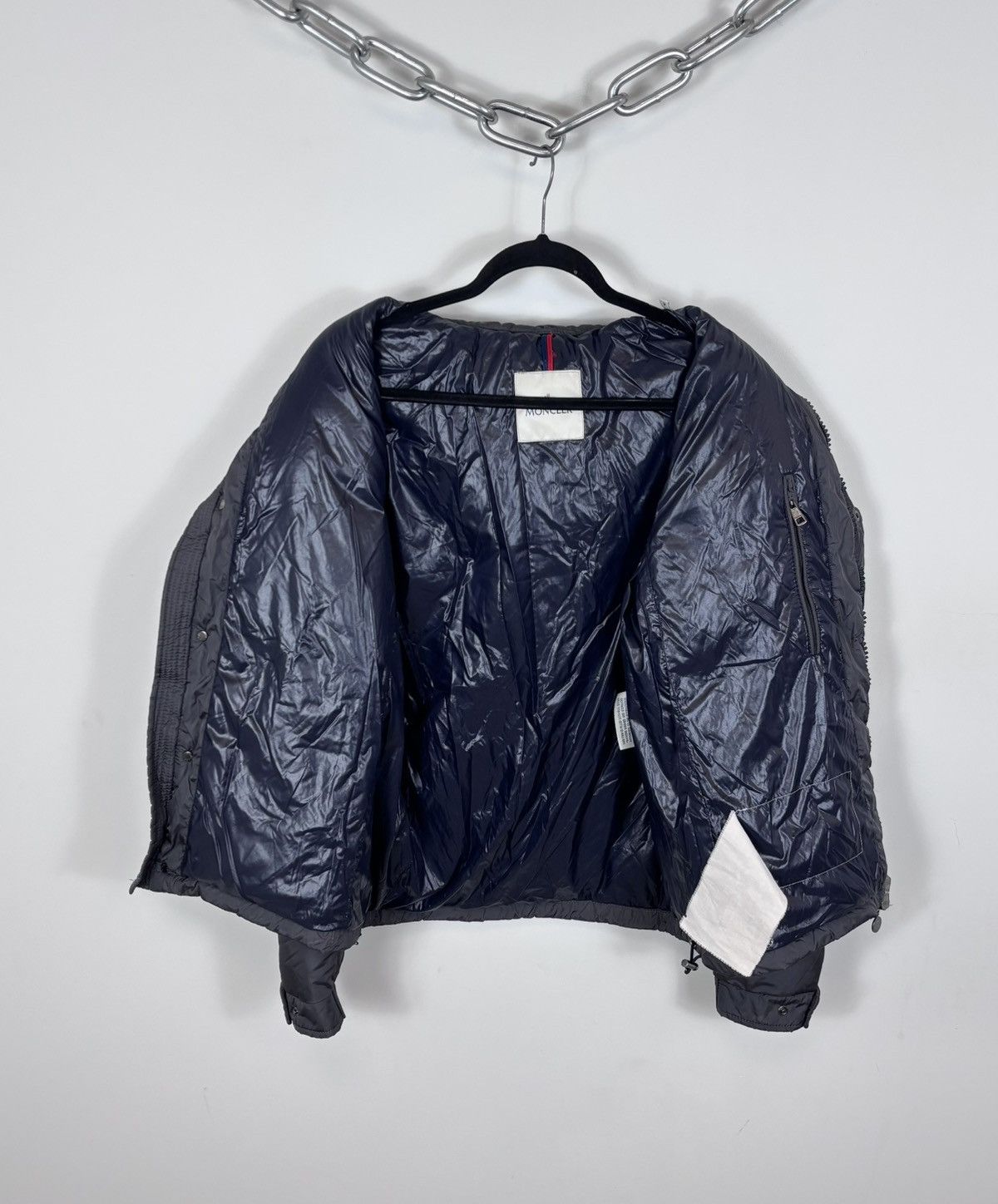 Moncler Moncler Chamonix Men’s Gray Hooded Down Puffer Jacket Size US L / EU 52-54 / 3 - 11 Thumbnail