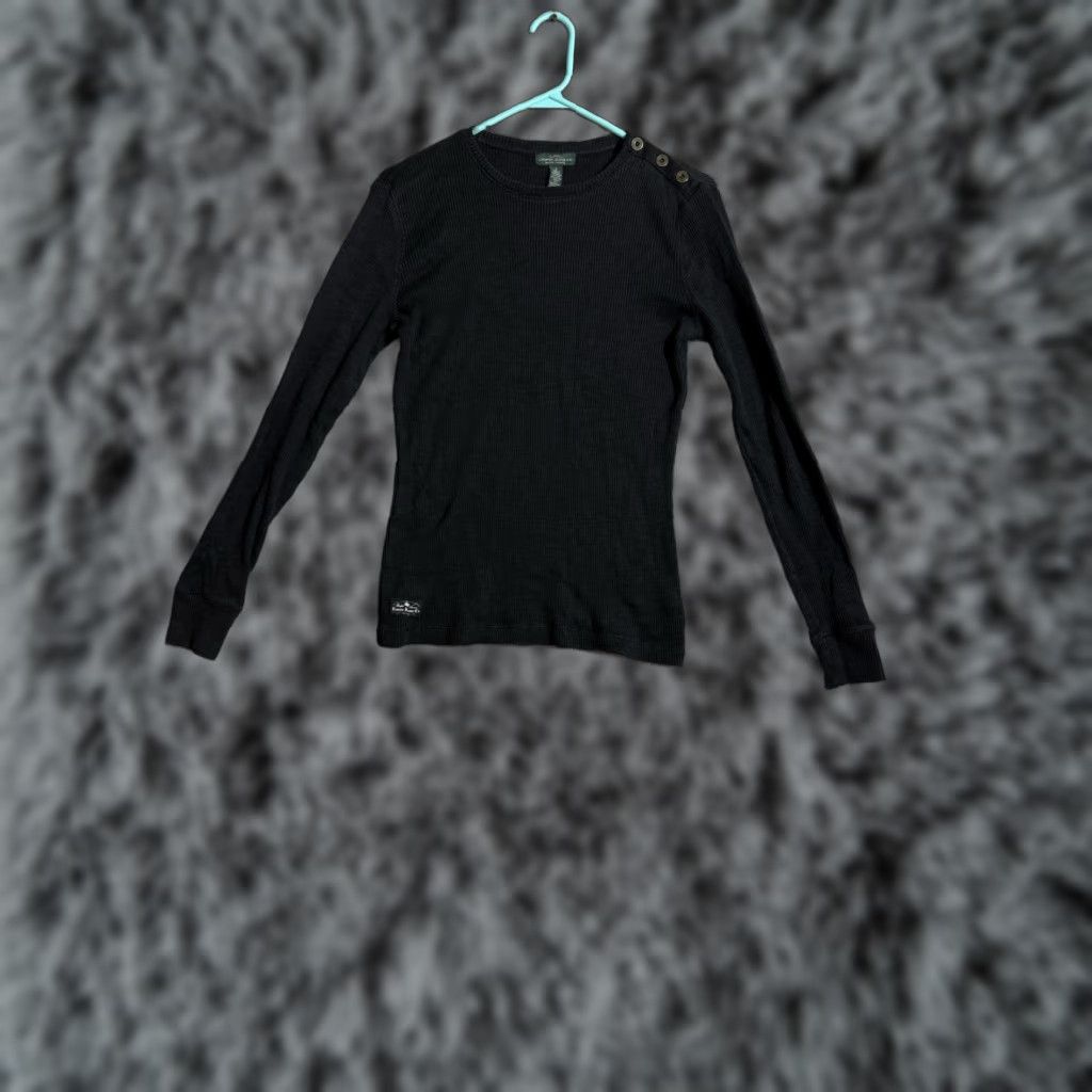 Vintage VINTAGE Lauren Jeans Co. Top Women S T-Shirt Crew Neck Knit Cotton Polyester Casual Black Size S / US 4 / IT 40 - 1 Thumbnail