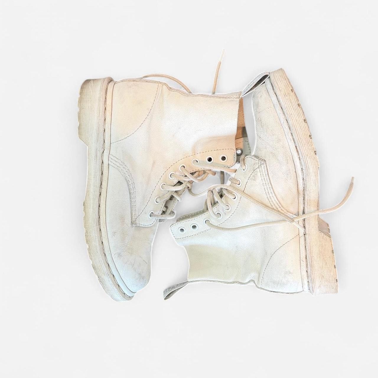 Dr. Martens Dr. Martens Women's white cream Boots Size ONE SIZE - 1 Thumbnail