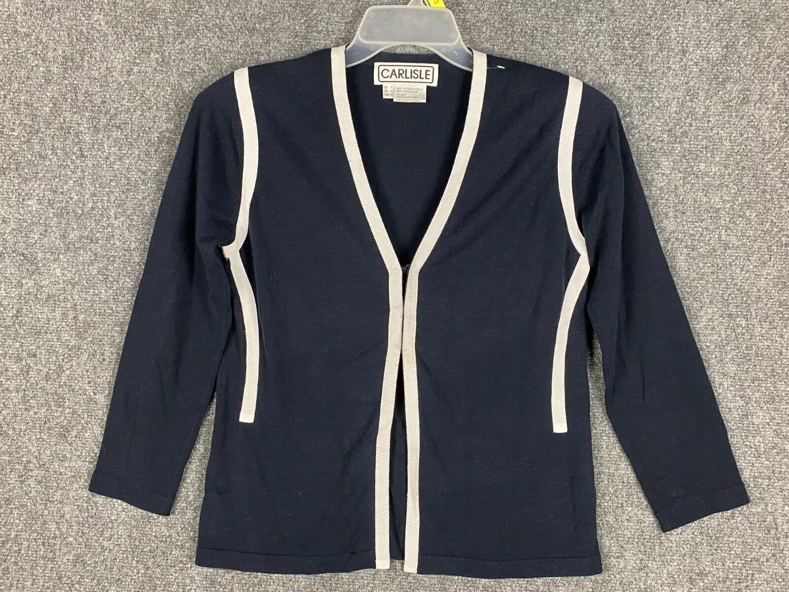 Other Carlisle Top Women's Medium Button Up Cotton Shoulder Pads Size M / US 6-8 / IT 42-44 - 1 Thumbnail