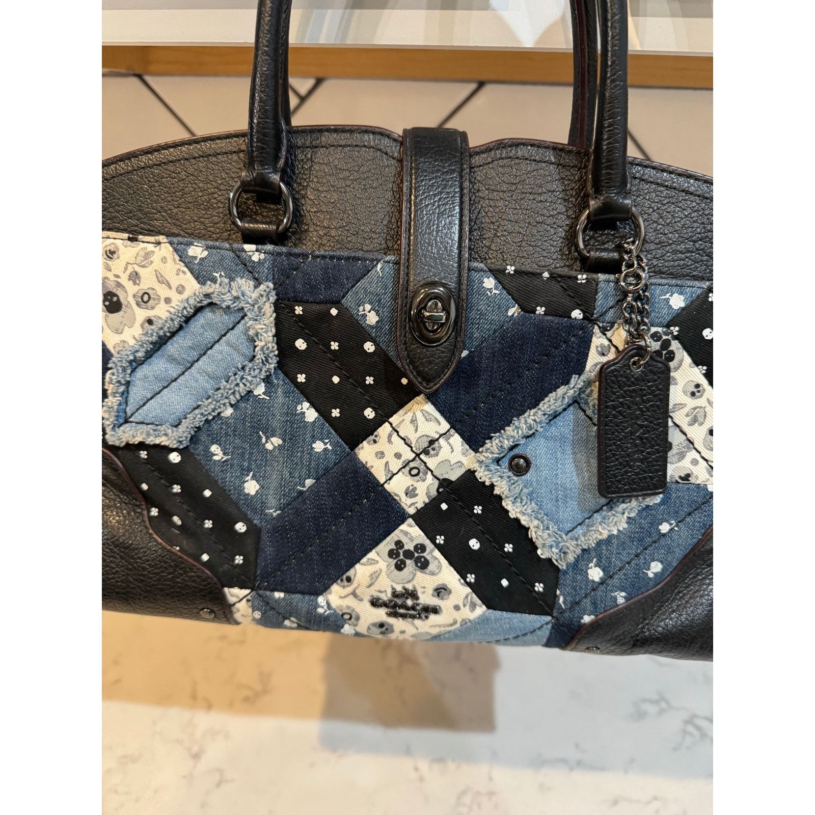 Coach Coach Mercer Satchel Canyon Quilt Denim quilted patchwork Size ONE SIZE - 6 Thumbnail