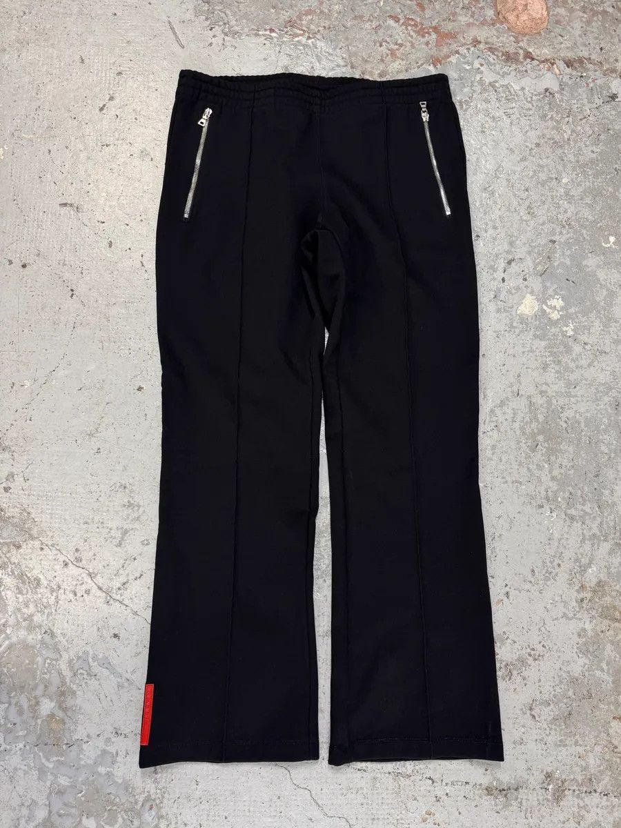 Prada 2000s Prada Black Linea Rossa Cozy Pants Size US 30 / EU 46 - 1 Thumbnail
