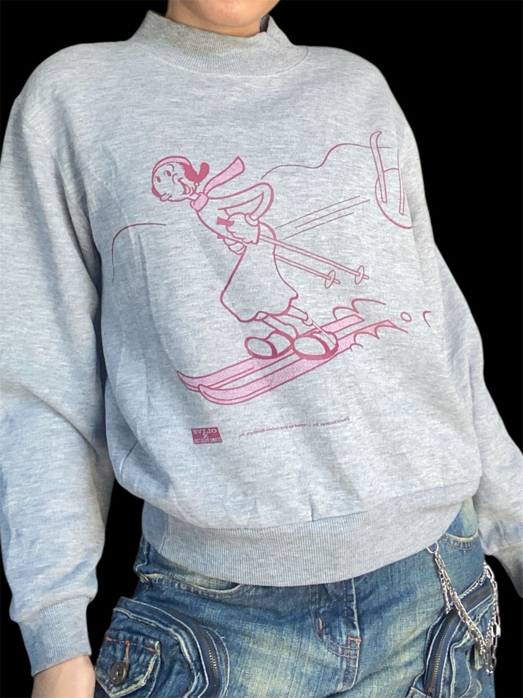 Gianni Valentino × Valentino × Vintage 90’s Vintage Gianni Valentino x Olive and Popeye Sweatshirt Size S / US 4 / IT 40 - 3 Thumbnail
