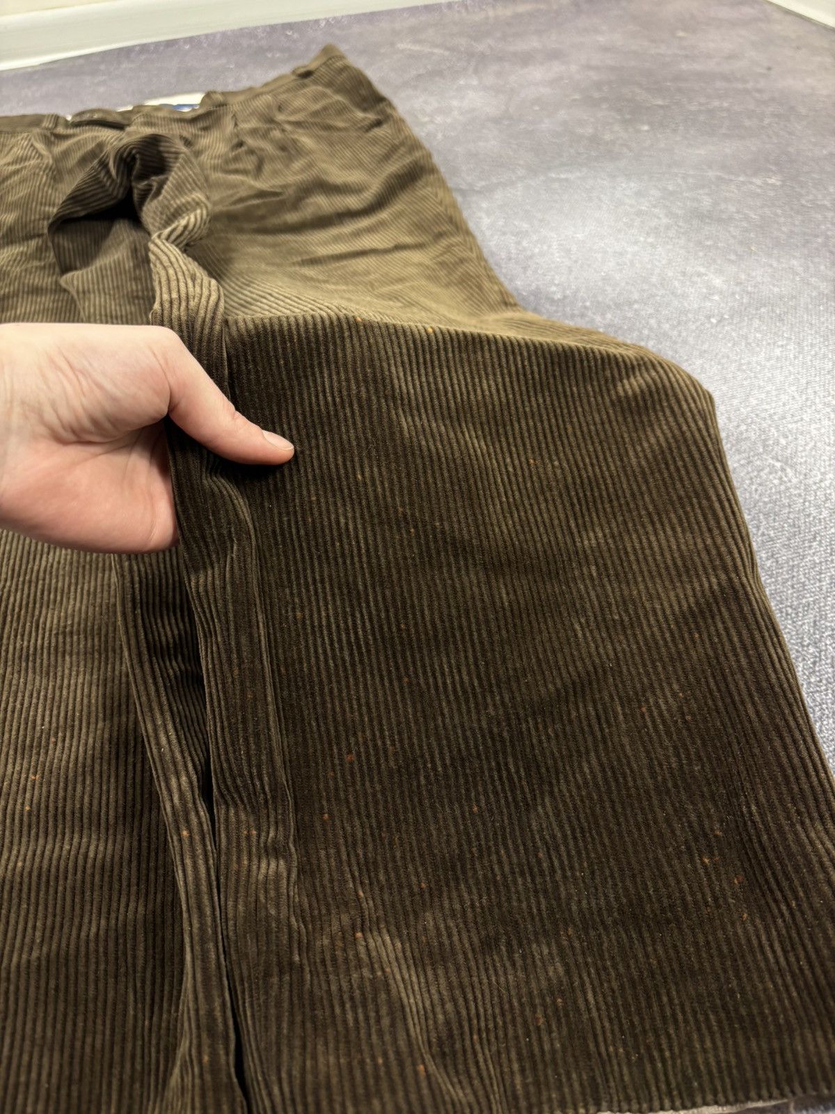 SCABAL Scabal Men’s Brown Cotton Blend Corduroy Pants Trousers Size US 34 / EU 50 - 5 Thumbnail