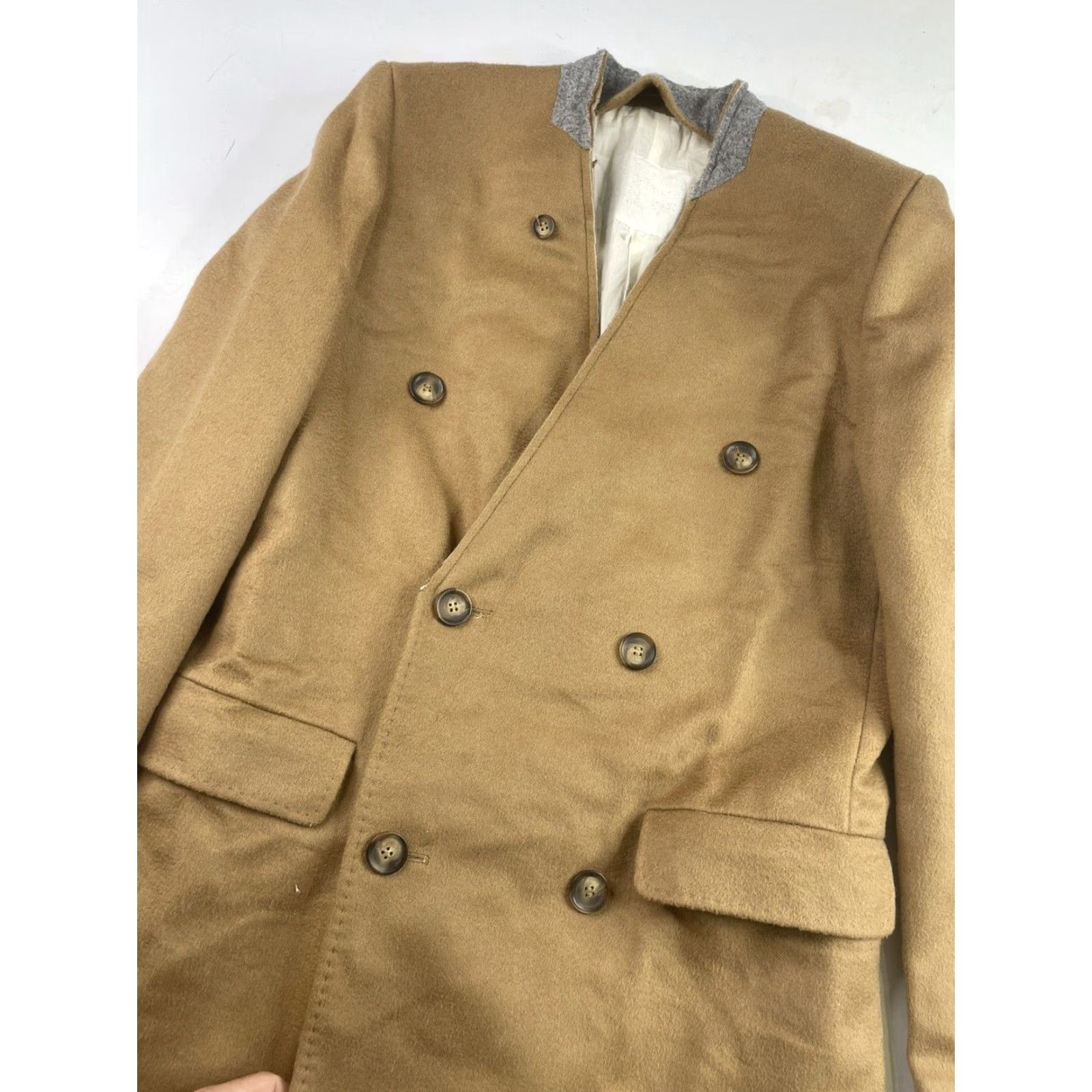 H&M MAISON MARTIN MARGIELA MMM x H&M Camel Wool Coat Jacket Men 36 46 US 36R Overcoat Size US XXS / EU 40 - 2 Thumbnail