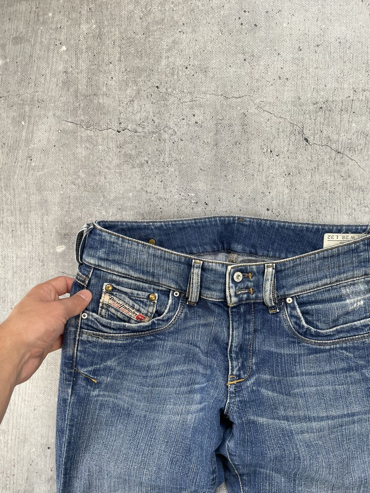 Diesel × Vintage Vintage Y2K Diesel jeans denim faded stretwear style size 32 Size 32" / US 10 / IT 46 - 7 Thumbnail