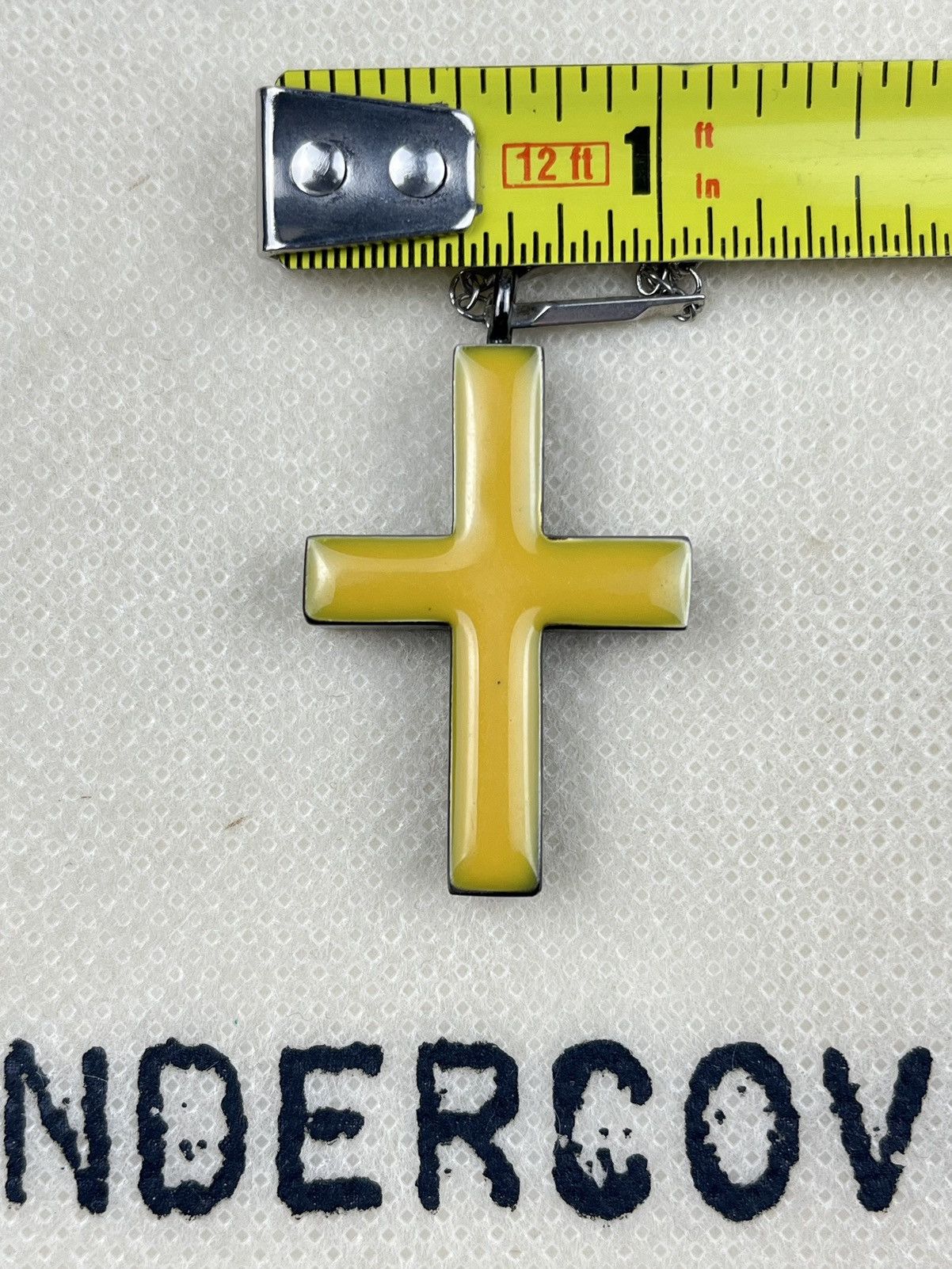 Undercover AW97 Undercover Cloisonne Cross Necklace Pendant Yellow Leaf Size ONE SIZE - 4 Thumbnail