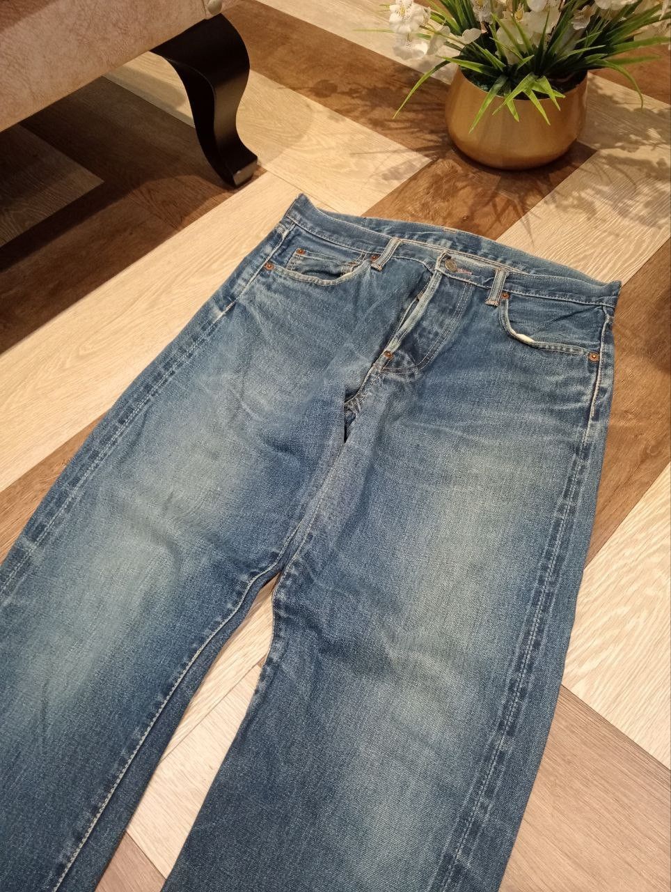 Hysteric Glamour VINTAGE HYSTERIC GLAMOUR KINKY BLUE DENIM SELVEDGE PANTS Size US 32 / EU 48 - 4 Thumbnail
