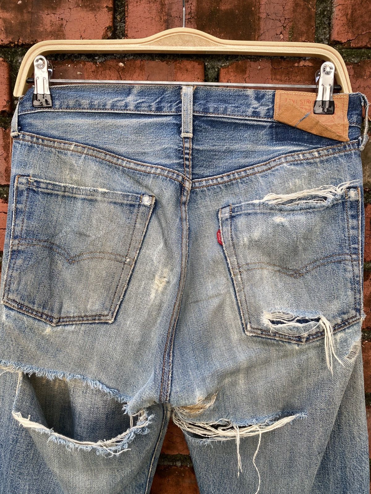 Levi's Vintage Clothing W30x30 Vintage LVC 501 big E redline distressed destroyed Size US 30 / EU 46 - 7 Thumbnail