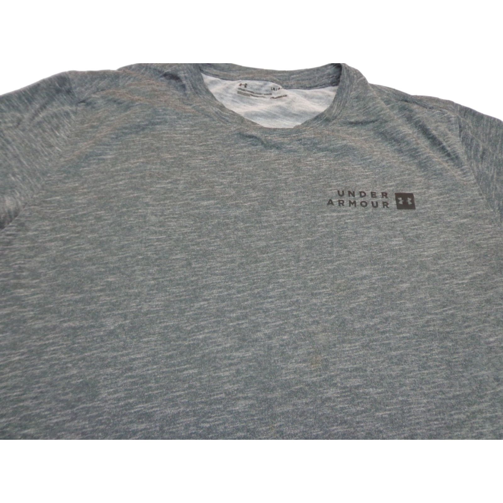Under Armour Under Armour Men's Gray Heat Gear Short Sleeve Size Large Loose Fit T-Shirt Sports Activewear Running Gym Training Mens Size US 33 - 1 Thumbnail