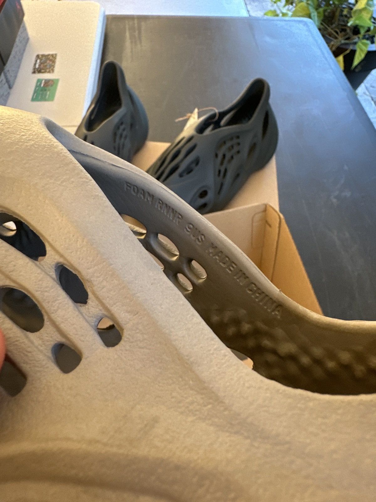 Adidas Stone Sage YEEZY Foam Runner Size US 9 / EU 42 - 3 Thumbnail