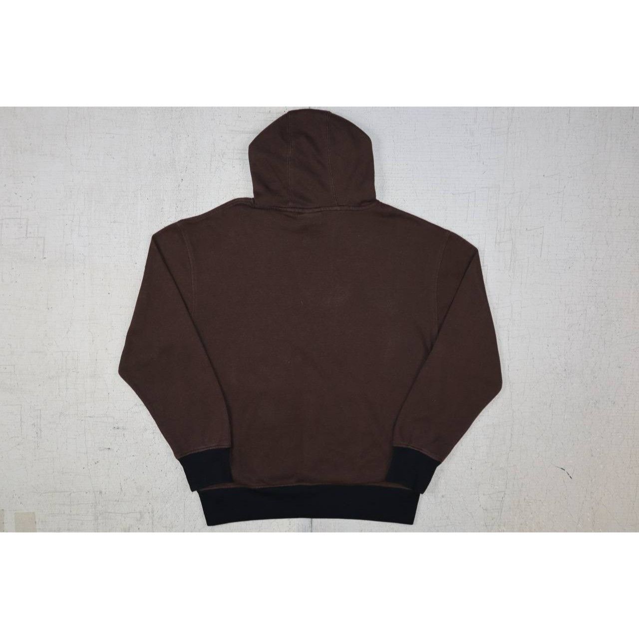 Vintage Vintage ODM Men's M Skull Hoodie Grunge Y2K Brown Cotton Size US M / EU 48-50 / 2 - 7 Thumbnail