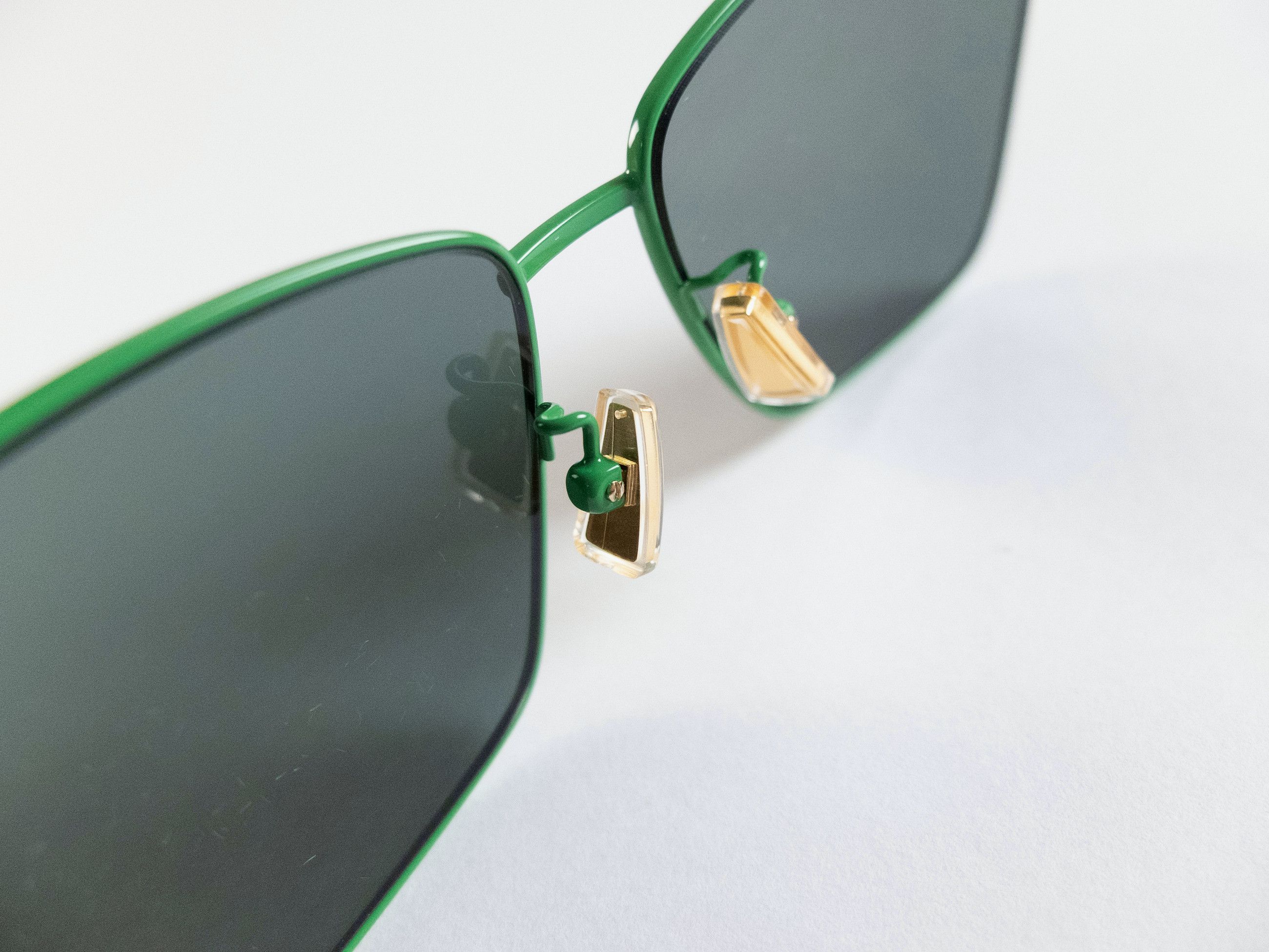 Bottega Veneta BOTTEGA VENETA green metal square sunglasses BV1195S q Size ONE SIZE - 8 Thumbnail