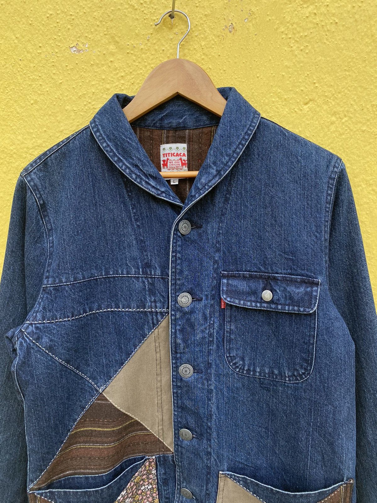 Japanese Brand Vintage titicaca patchwork sashiko boro design jacket Size US L / EU 52-54 / 3 - 10 Thumbnail