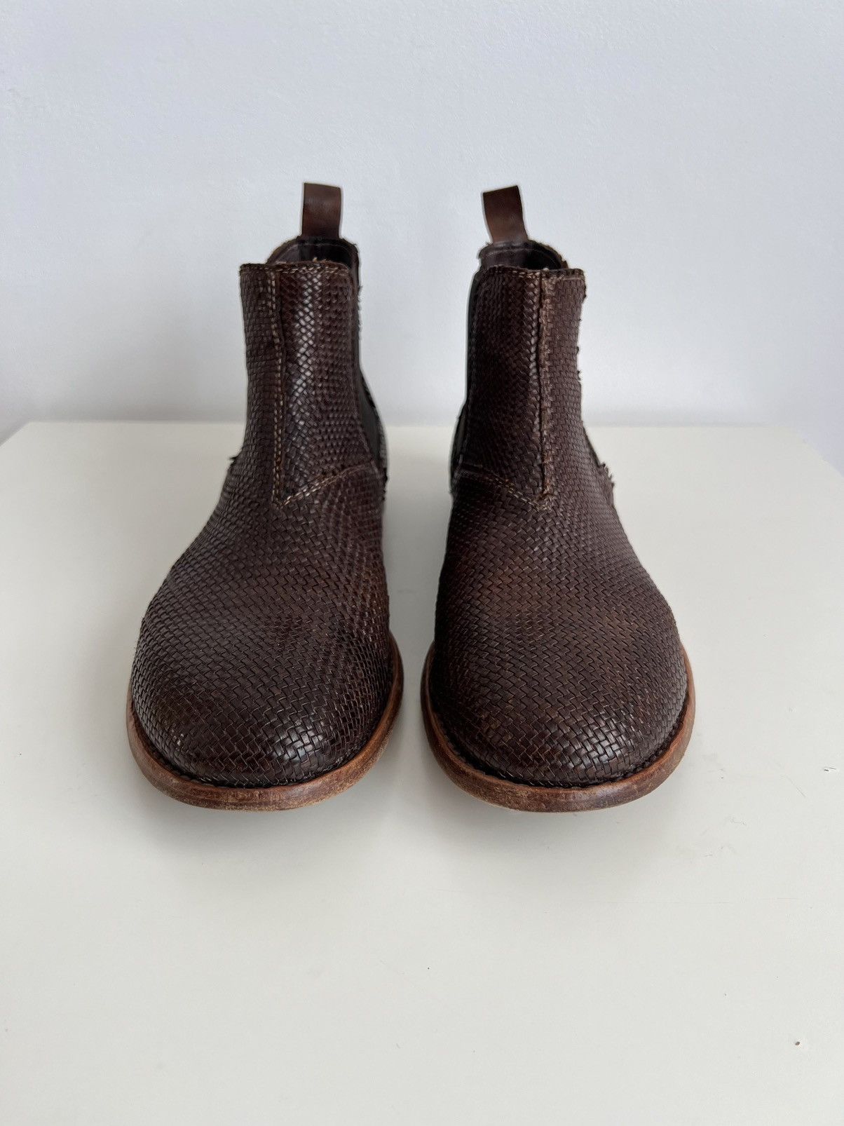 Officine Creative 🔥MOMA Woven Chelsea Leather Boots (Guidi , A1923 ) Size US 11 / EU 44 - 5 Thumbnail