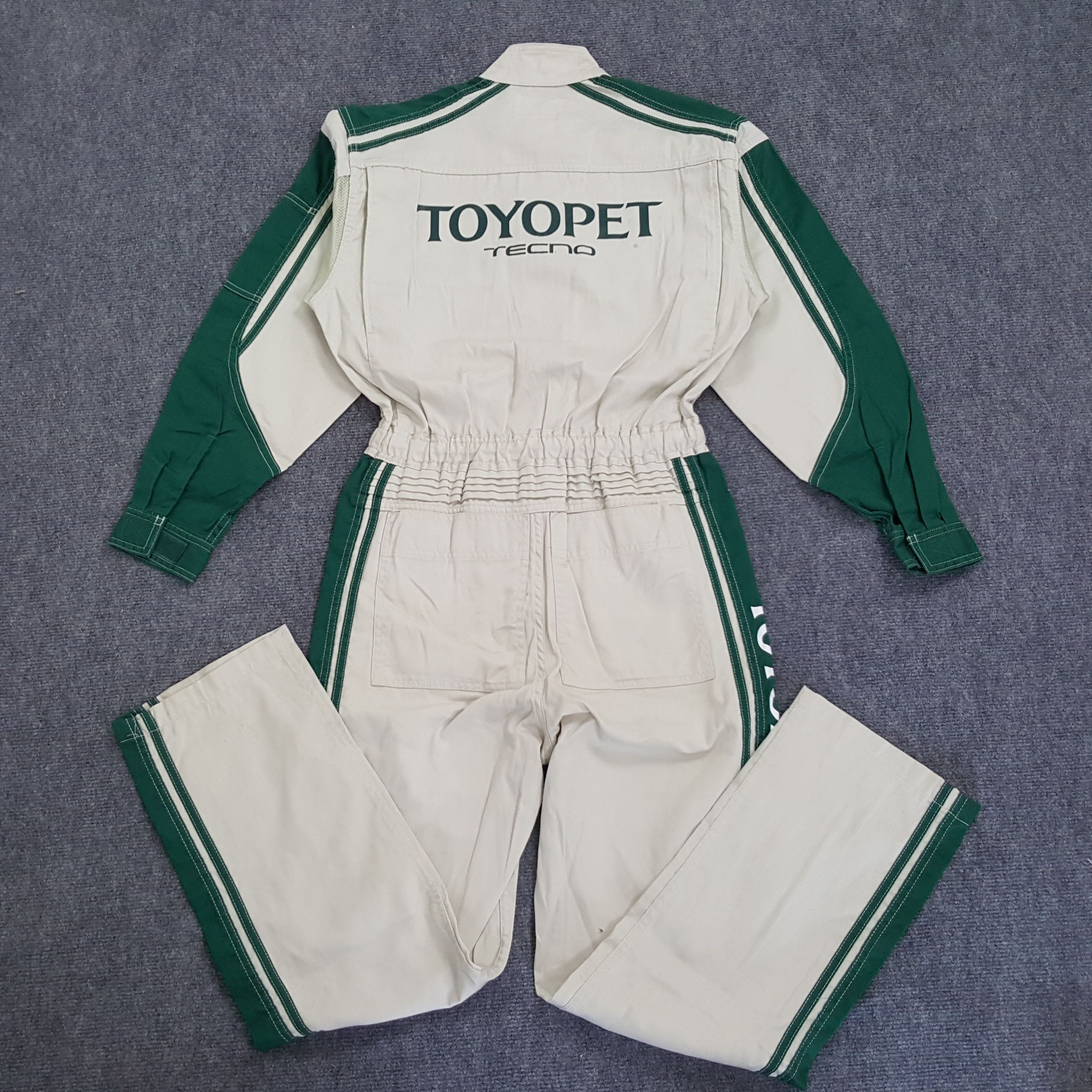 Japanese Brand × Vintage Toyopet Tecno Toyota Racing Team Coverall Jacket Size US S / EU 44-46 / 1 - 1 Thumbnail