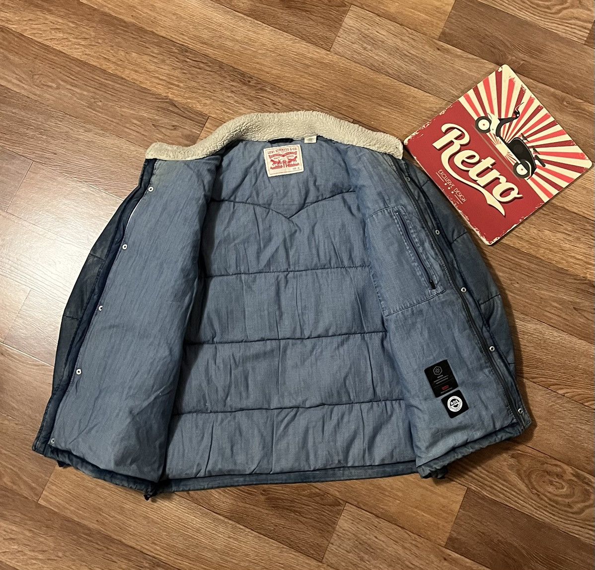 Levi's Levis Down Barstow Puffer Jacket Size US XL / EU 56 / 4 - 4 Thumbnail