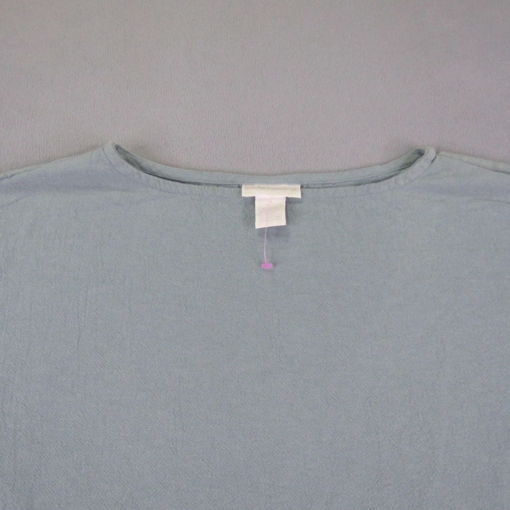 Soft Surroundings VINTAGE Soft Surroundings Women's Blouse Shirt Casual Petite Blue Cotton XS Size XS / US 0-2 / IT 36-38 - 2 Thumbnail