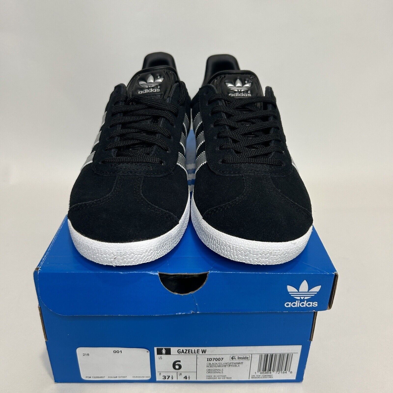 Adidas Adidas Originals Gazelle “Black/Silver Metallic” 2024 Size US 6 / IT 36 - 2 Thumbnail