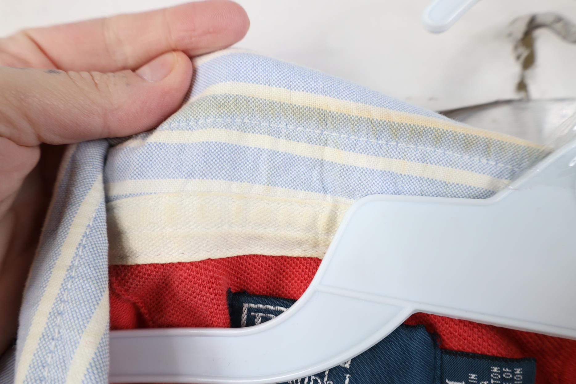Polo Ralph Lauren Vintage 90s Ralph Lauren Block Striped Yacht Club Rugby Polo Size US M / EU 48-50 / 2 - 9 Thumbnail