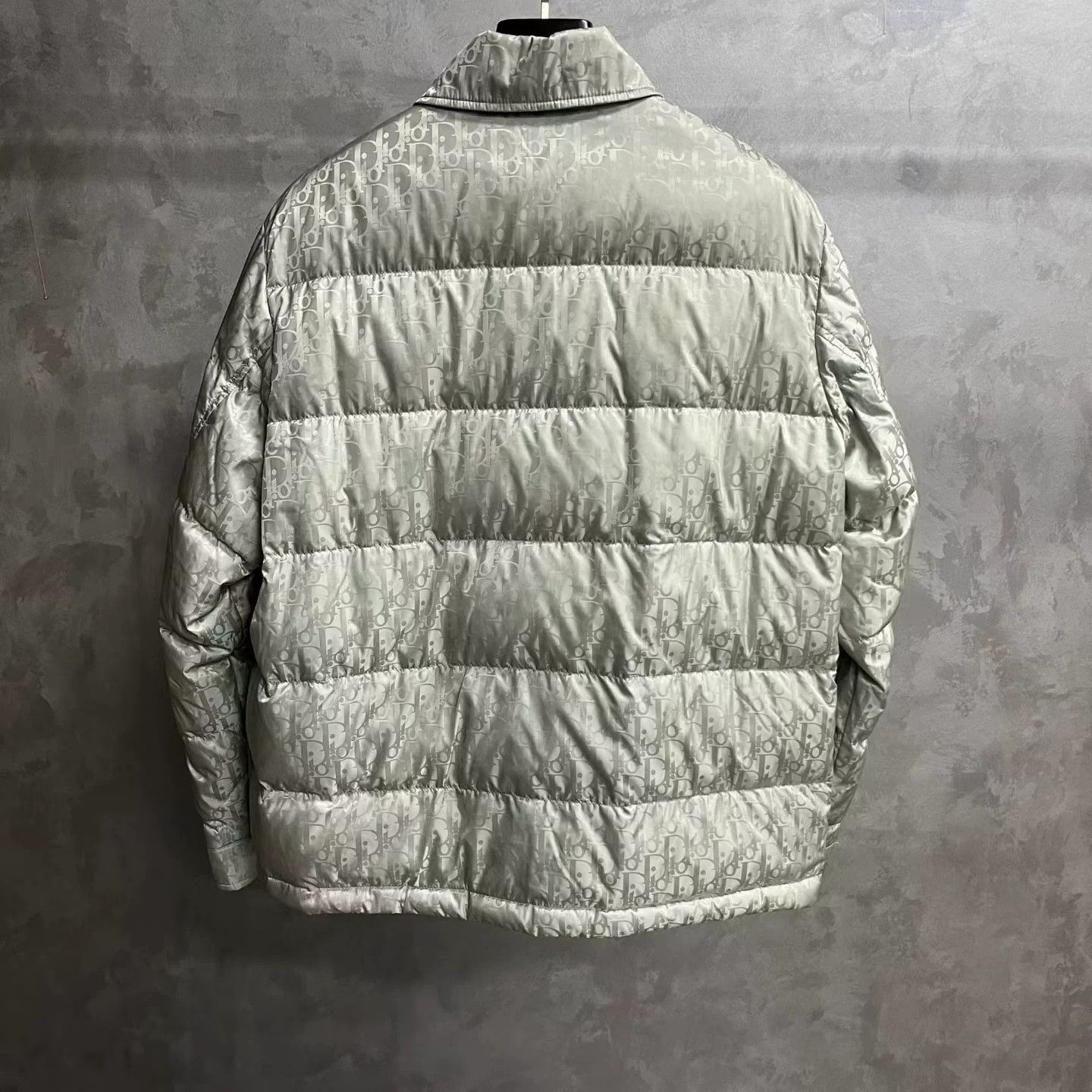 Dior Dior Gray Logo Quilted Long-Sleeve Jacket Size US M / EU 48-50 / 2 - 5 Thumbnail