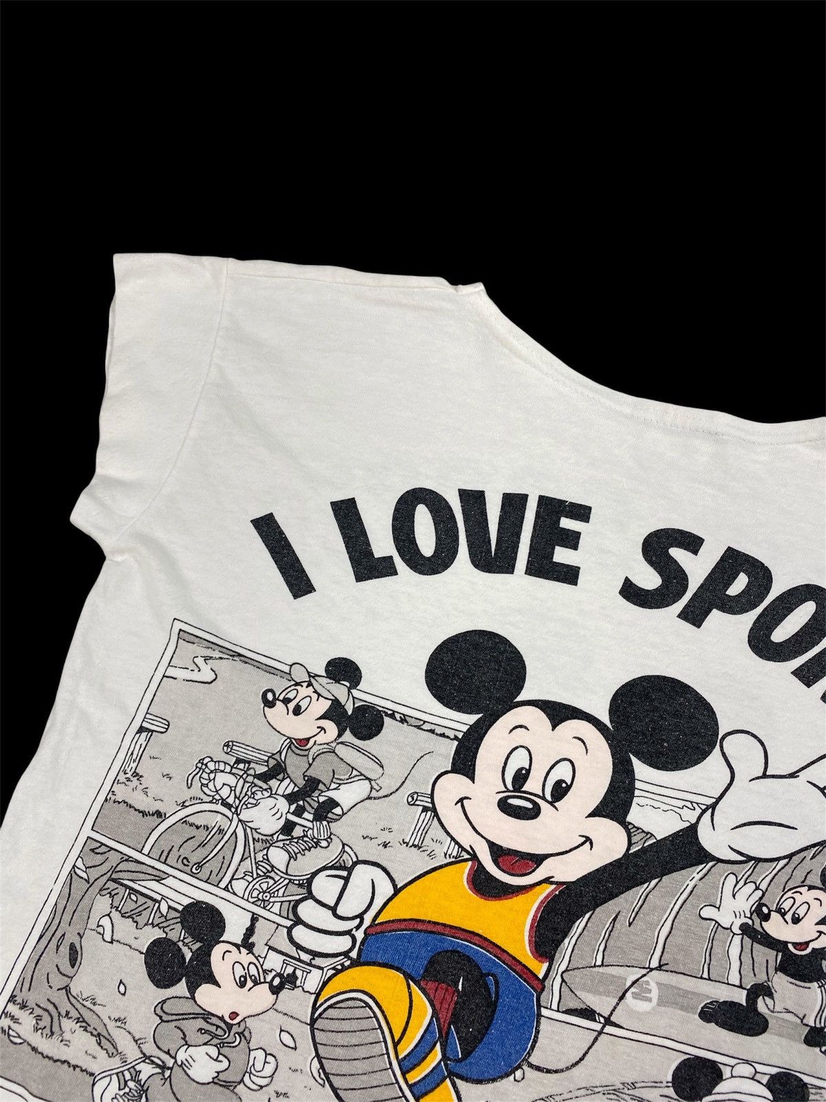 Vintage Vintage Mickey Mouse I Love Sports Sleeveless T-Shirt Size US XS / EU 42 / 0 - 14 Thumbnail