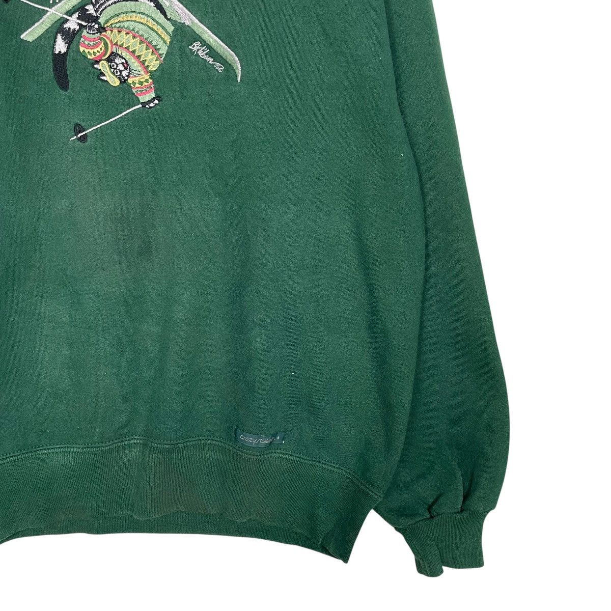 Vintage Vintage Crazy Shirt Hawaii B. Kliban Cat Ski Sweatshirt Size US S / EU 44-46 / 1 - 4 Thumbnail
