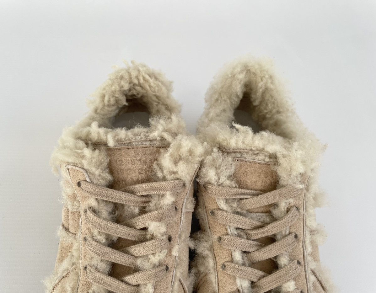 Maison Margiela Beige Shearling GAT Sneakers Size US 8 / IT 38 - 6 Thumbnail