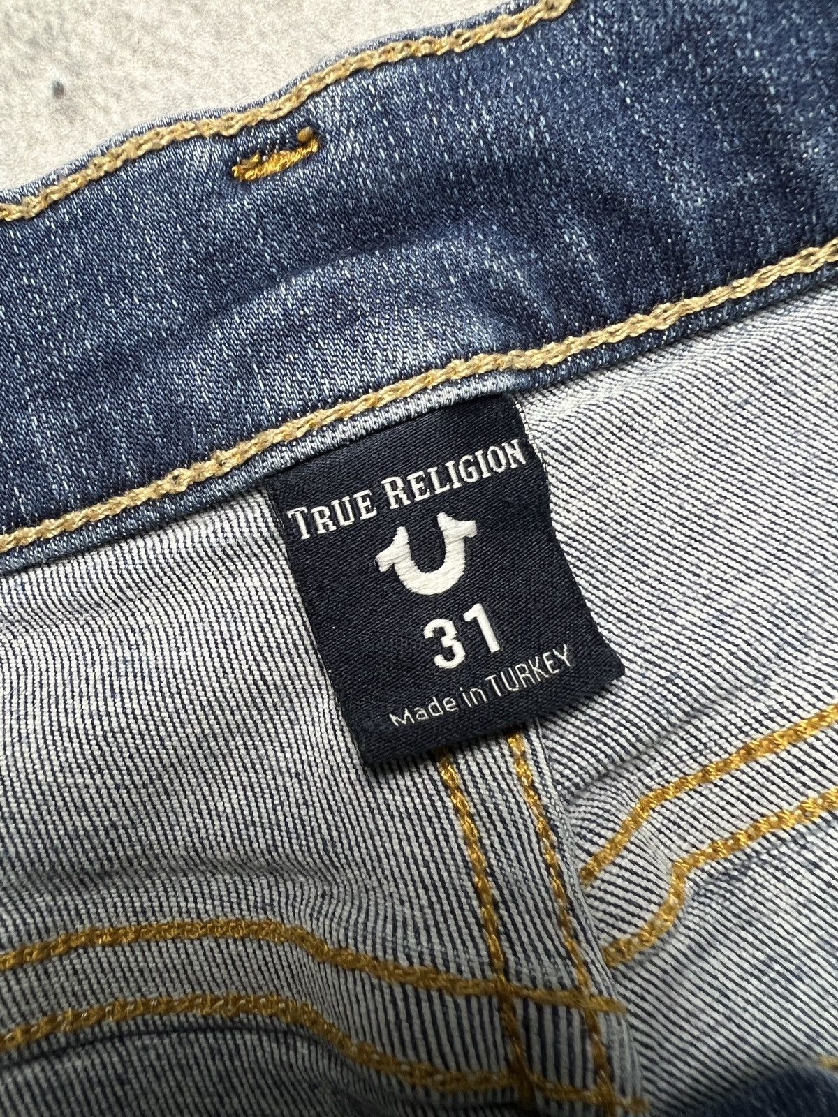 True Religion Vintage True Religion Studded Highrise Halle Denim Jeans y2k Size 31" - 13 Thumbnail