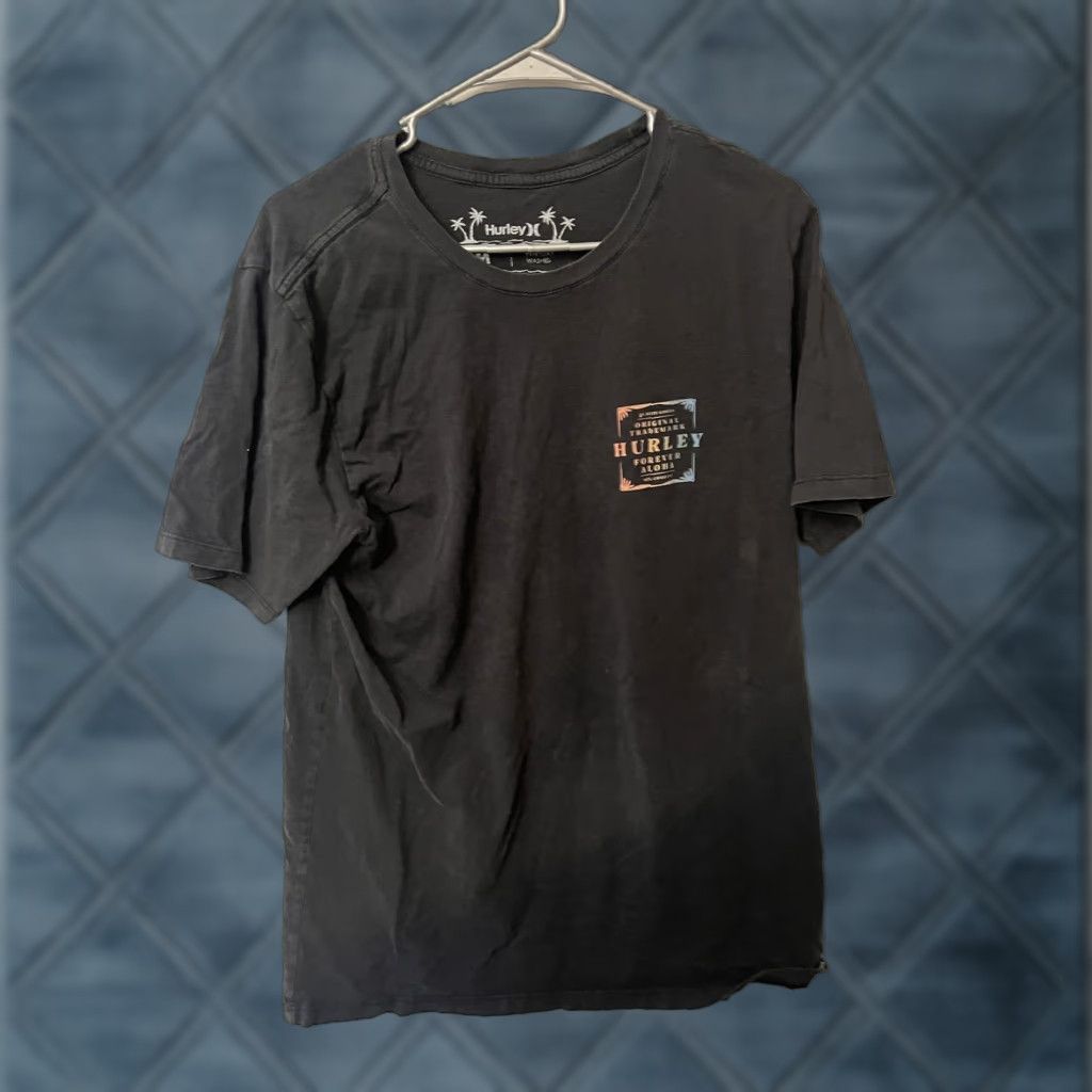 Hurley Hurley T-Shirt Men Short Sleeve Logo Crew Neck Black Medium Graphic Shirt Men M Black Logo Casual Surfing Beach Modern 2010s Size US M / EU 48-50 / 2 - 1 Thumbnail