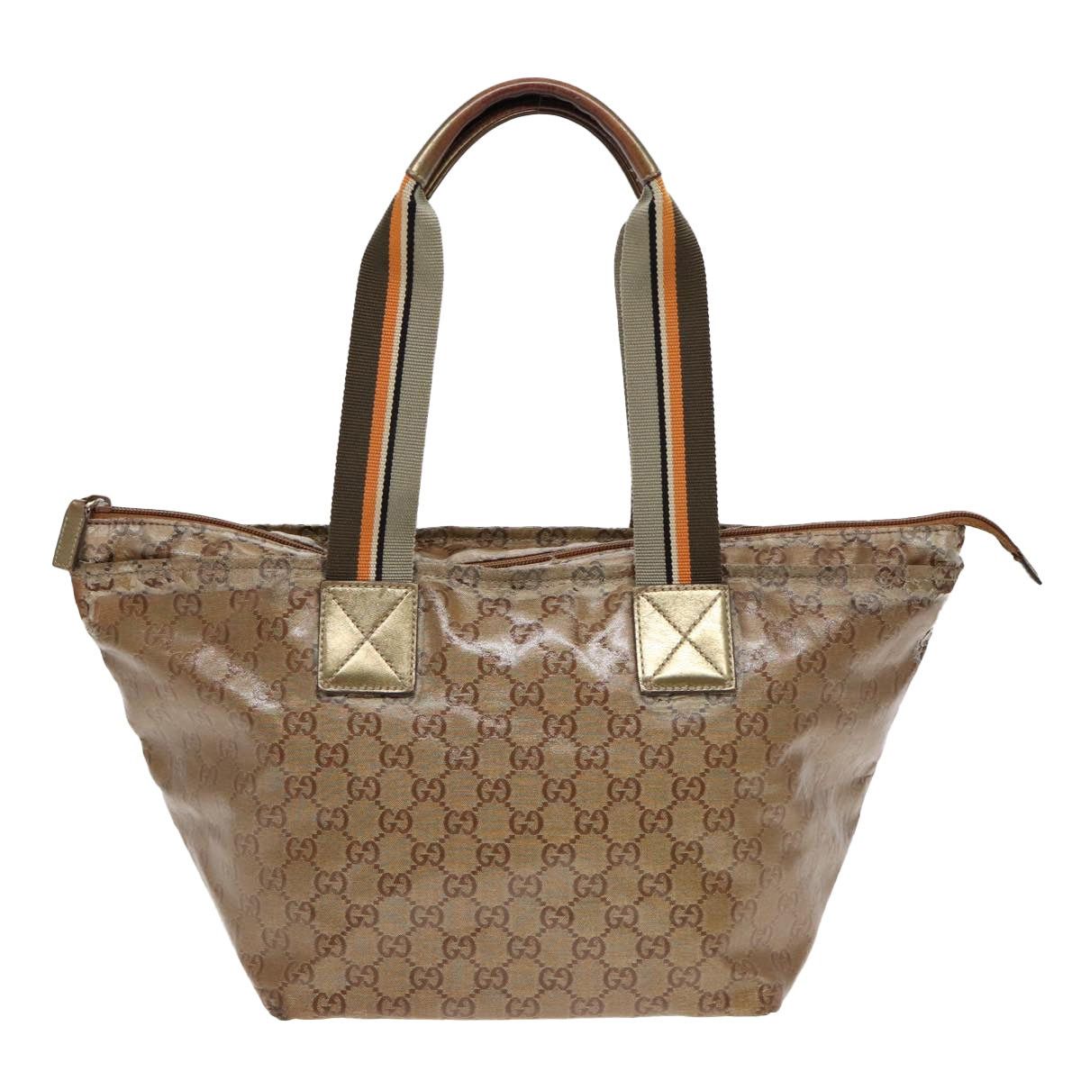 Gucci GUCCI GG Crystal Tote Bag Gold Size ONE SIZE - 3 Thumbnail