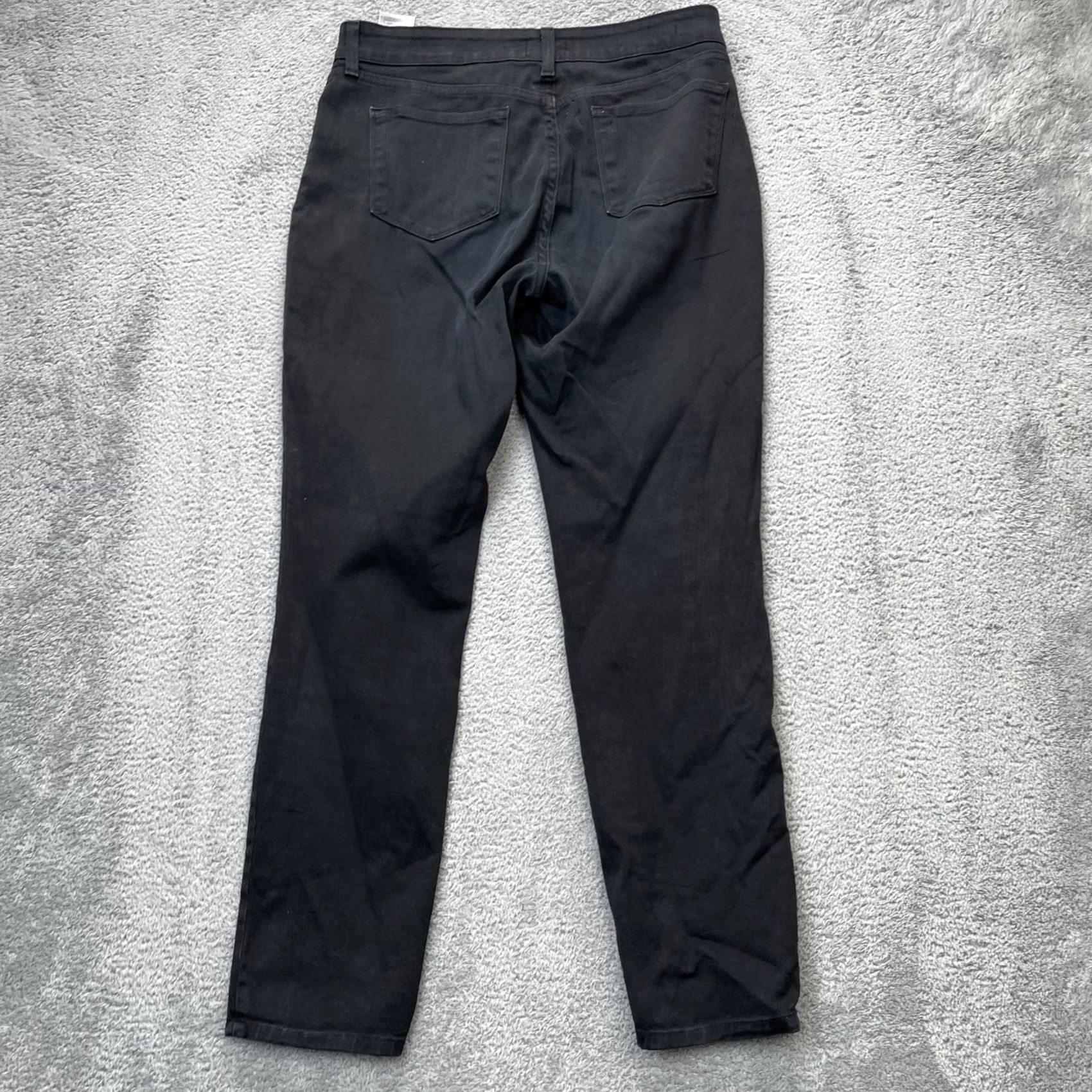 NYDJ NYDJ Jeans Womens 10 Black Marilyn Straight Leg Stretch Denim Dark Wash Cotton Size 32" / US 10 / IT 46 - 2 Thumbnail