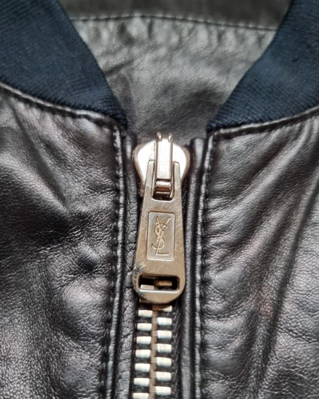 Yves Saint Laurent 3 ZIP LEATHER BOMBER JACKET Size US M / EU 48-50 / 2 - 8 Thumbnail