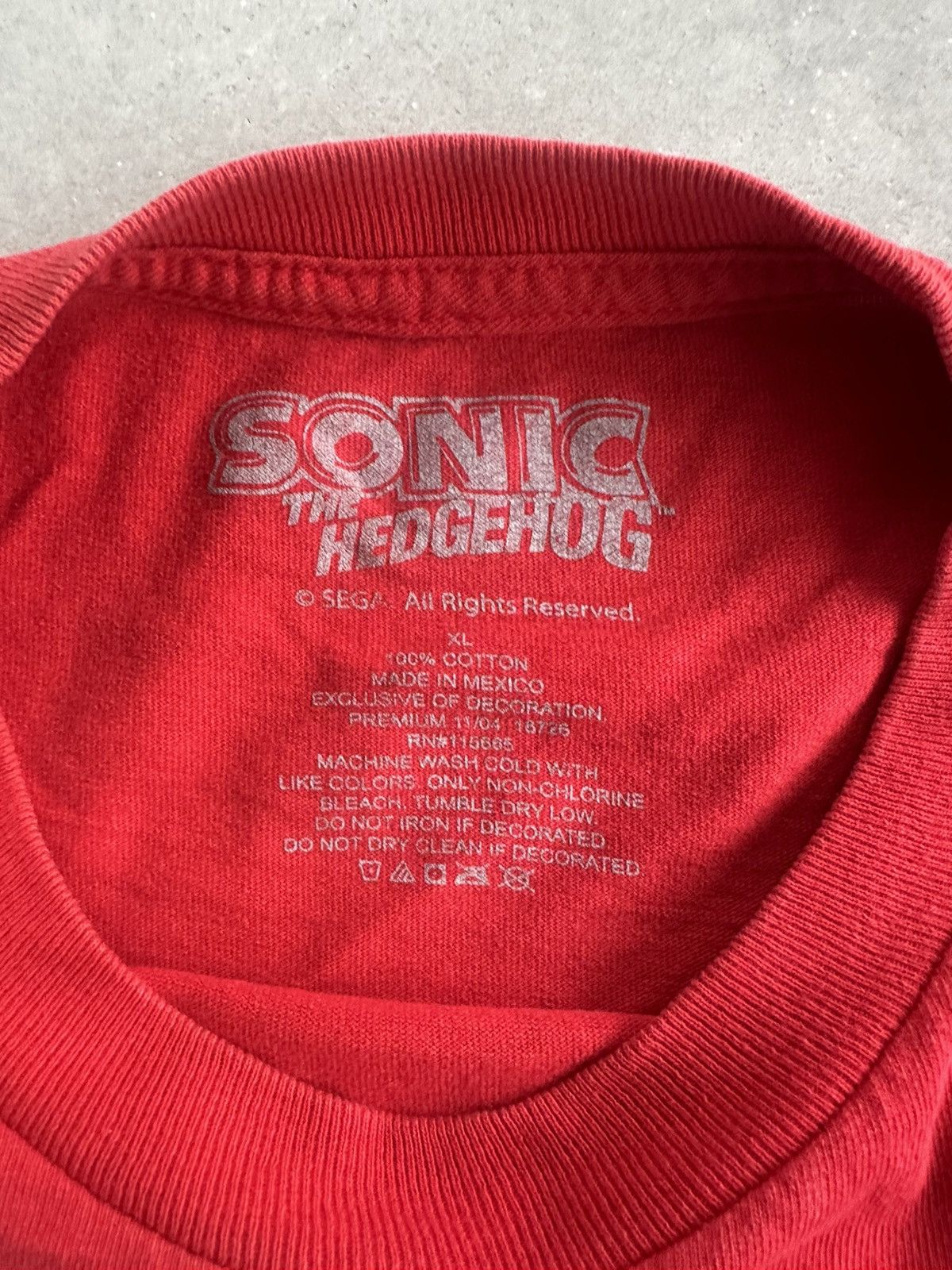 Sonic Lab × Vintage SONIC THE HEDGEHOG TEE Size US XL / EU 56 / 4 - 3 Thumbnail