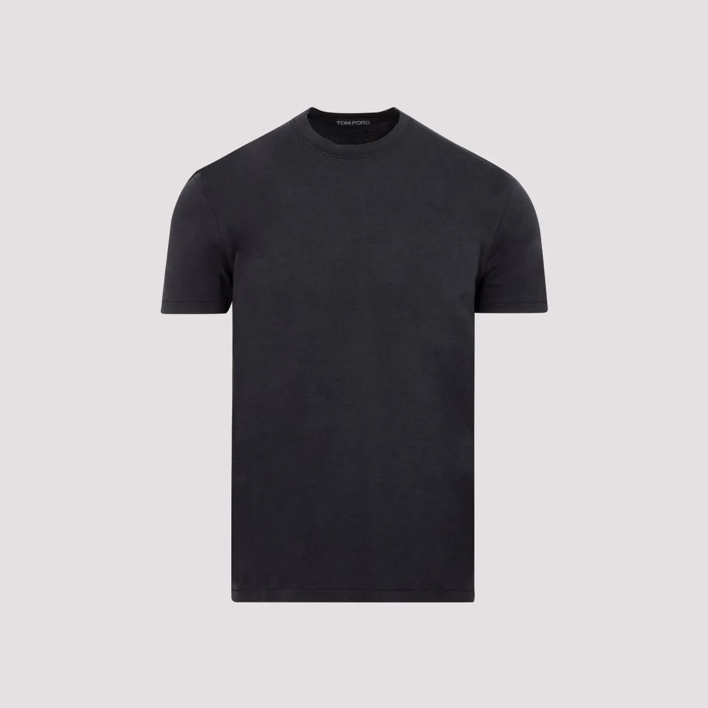 Tom Ford o1s22i1n0125 Lyocell T-Shirt in Black Size US M / EU 48-50 / 2 - 1 Thumbnail