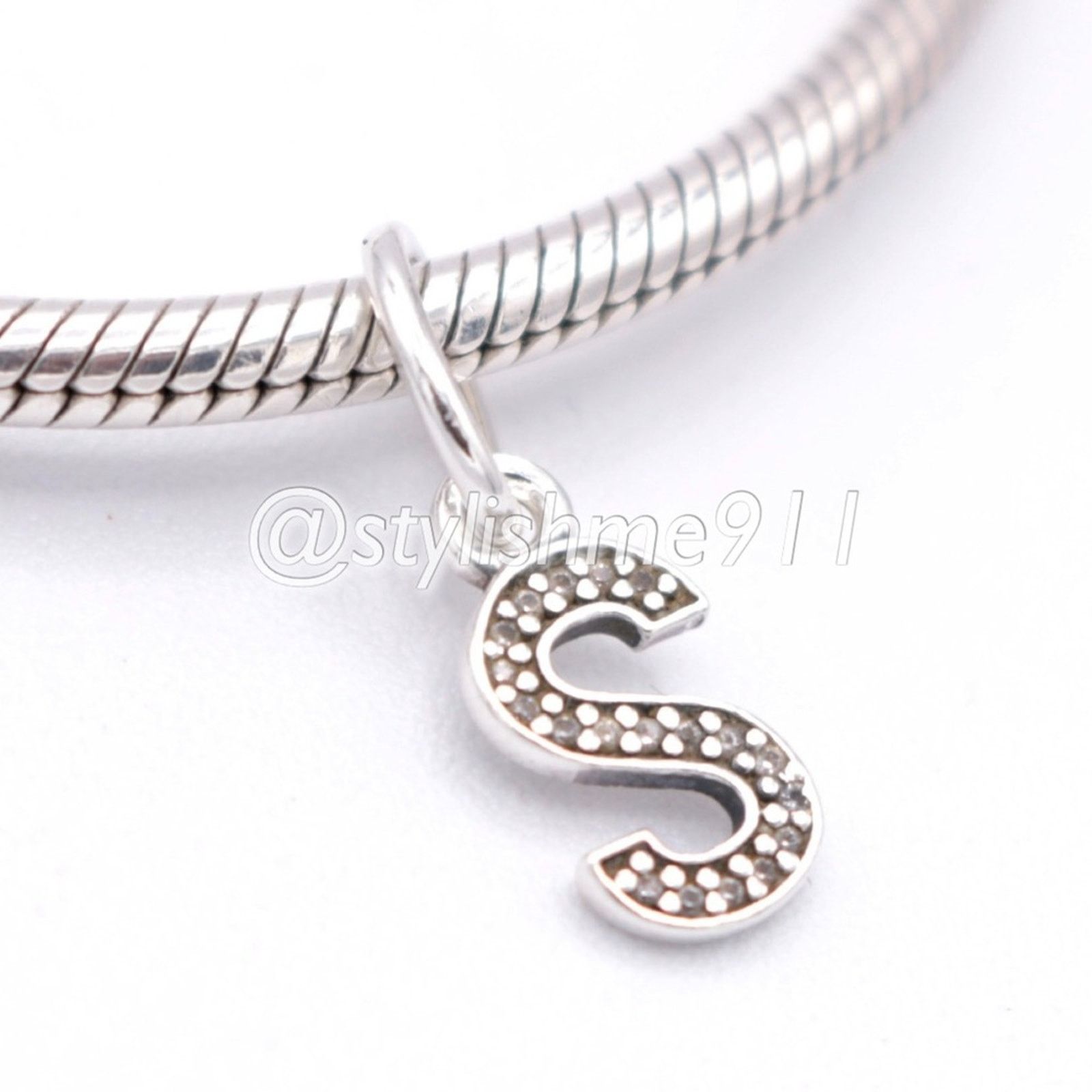 pandora Authentic PANDORA Letter S Dangle with Zirconia - 791331CZ Size ONE SIZE - 3 Thumbnail