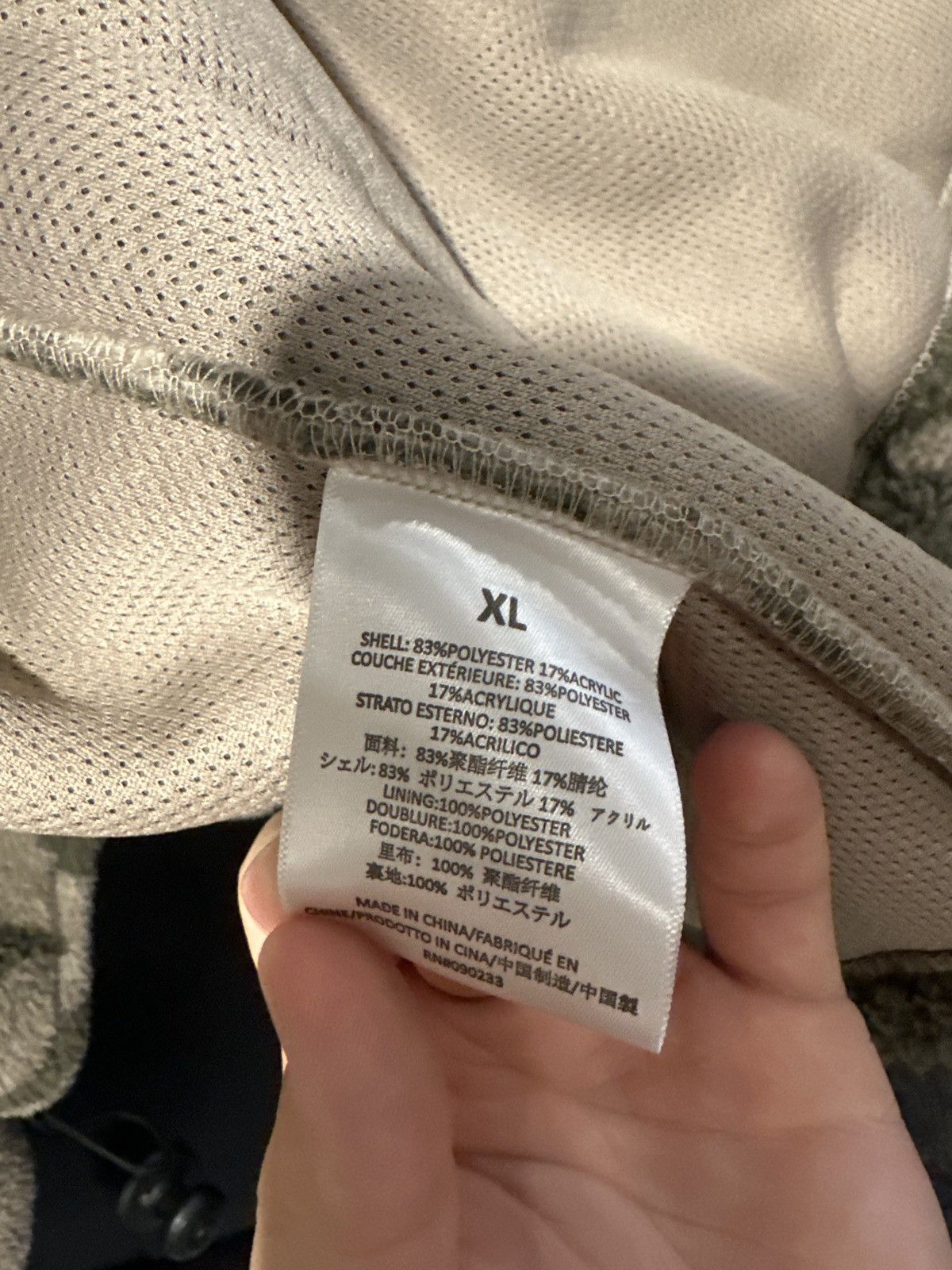 Essentials Fear of God Essentials Camo Fleece Zip Up Jacket Size US XL / EU 56 / 4 - 6 Thumbnail