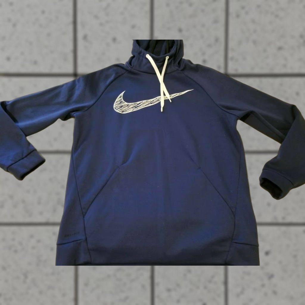 Nike Nike Hoodie Mens M Medium Navy Blue Athletic Gym Workout Size US M / EU 48-50 / 2 - 1 Thumbnail