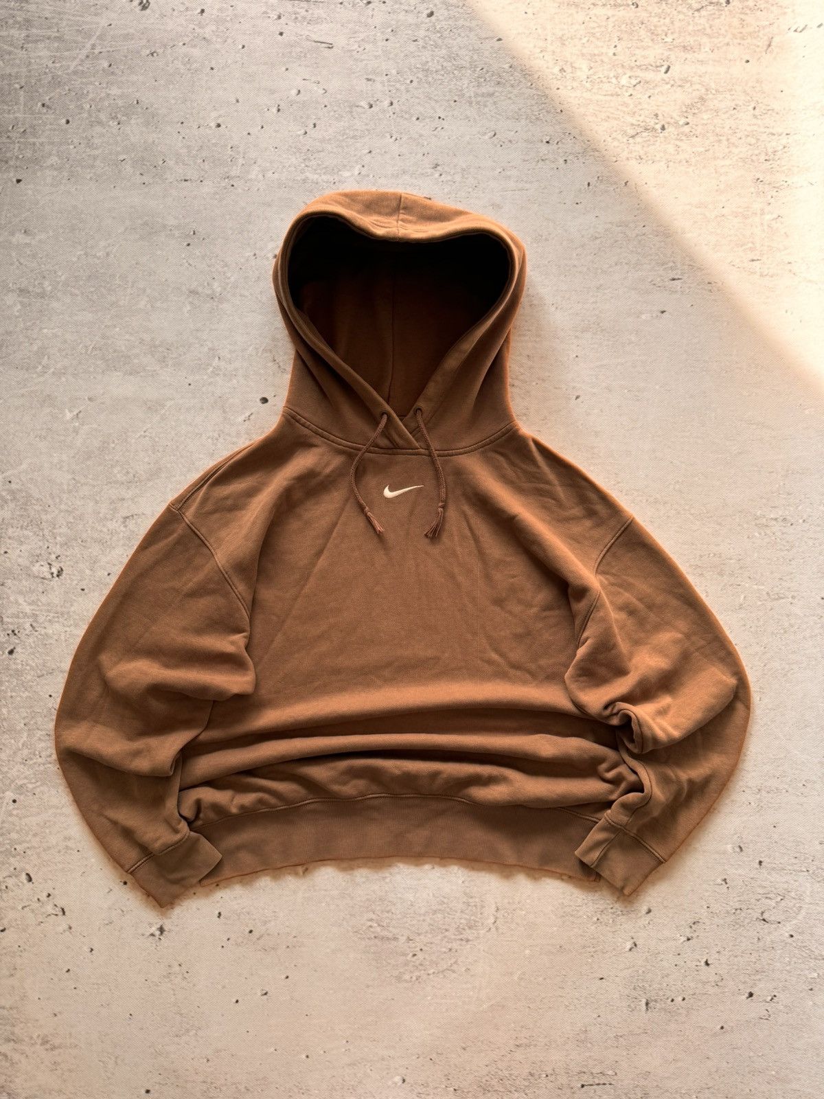 Nike × Vintage NIKE VINTAGE CENTER LOGO OVERSIZE BOXY HOODIE Size US S / EU 44-46 / 1 - 1 Thumbnail