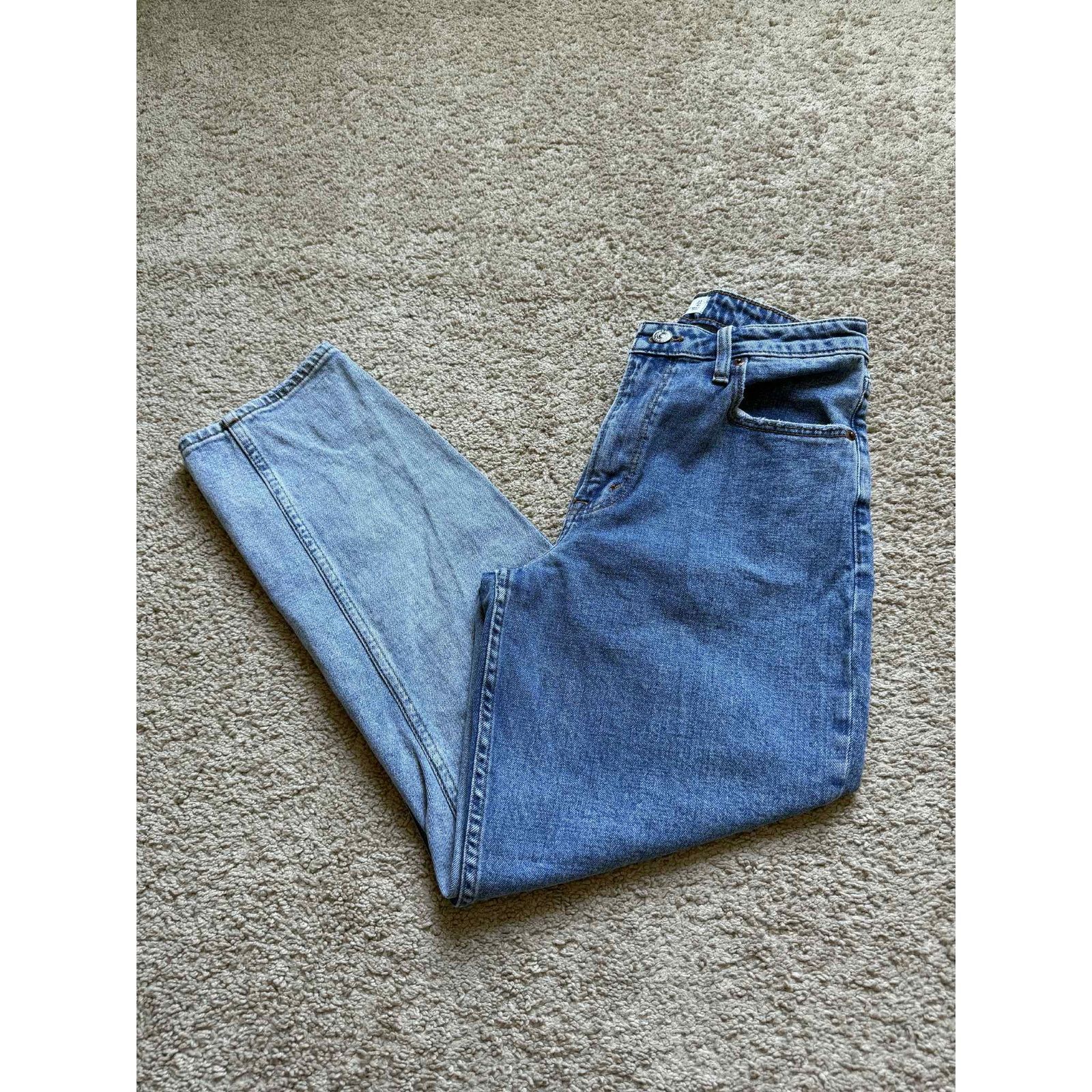 Abercrombie & Fitch Abercrombie & Fitch Curve Love Mom Jeans Blue 27 / 4R Size 27" / US 4 / IT 40 - 2 Thumbnail