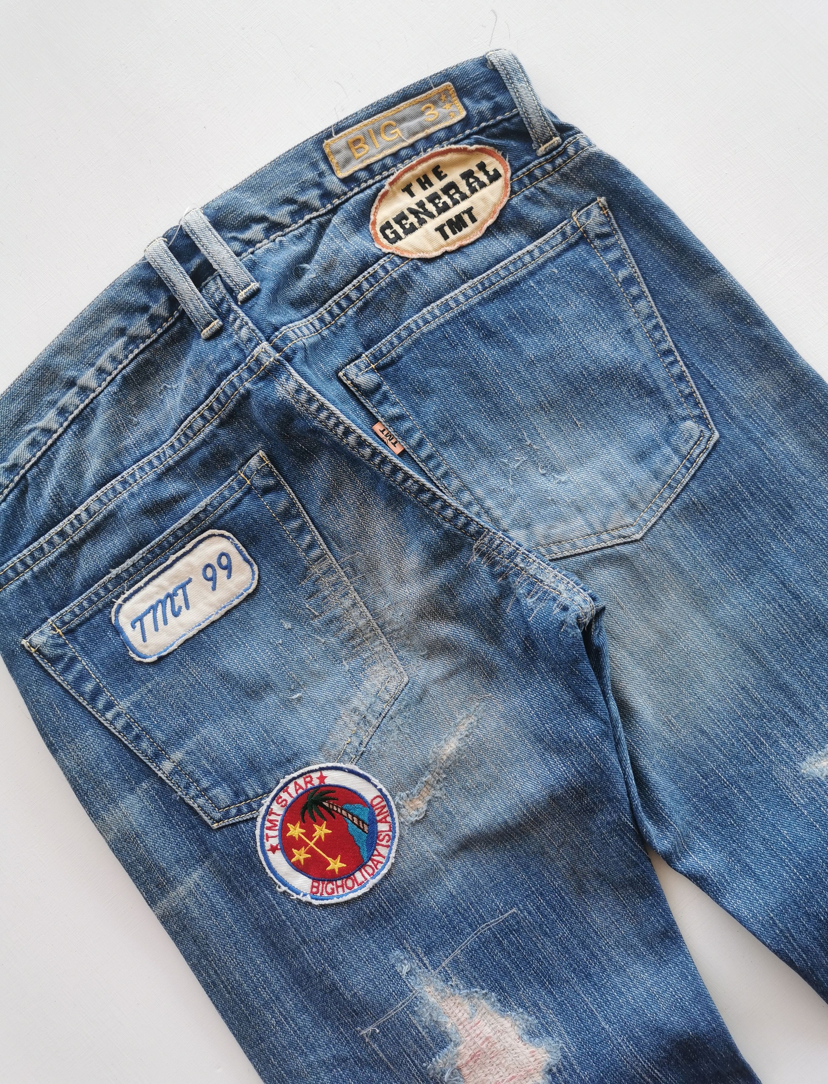 TMT T.M.T Japan Distressed Jeans Patches Style Kapital - 30'x28' Size US 30 / EU 46 - 10 Thumbnail