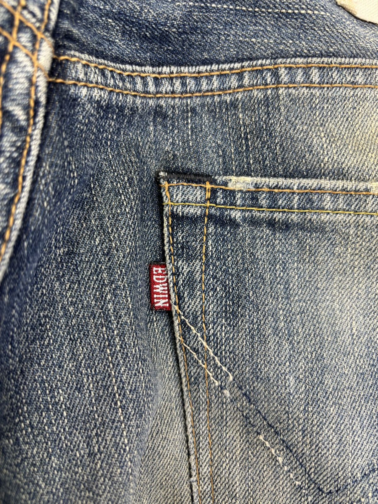 Edwin 💥Wide💥Sick Edwin 451 Mud Wash Raw Fades Denim F954 Size US 35 - 13 Thumbnail