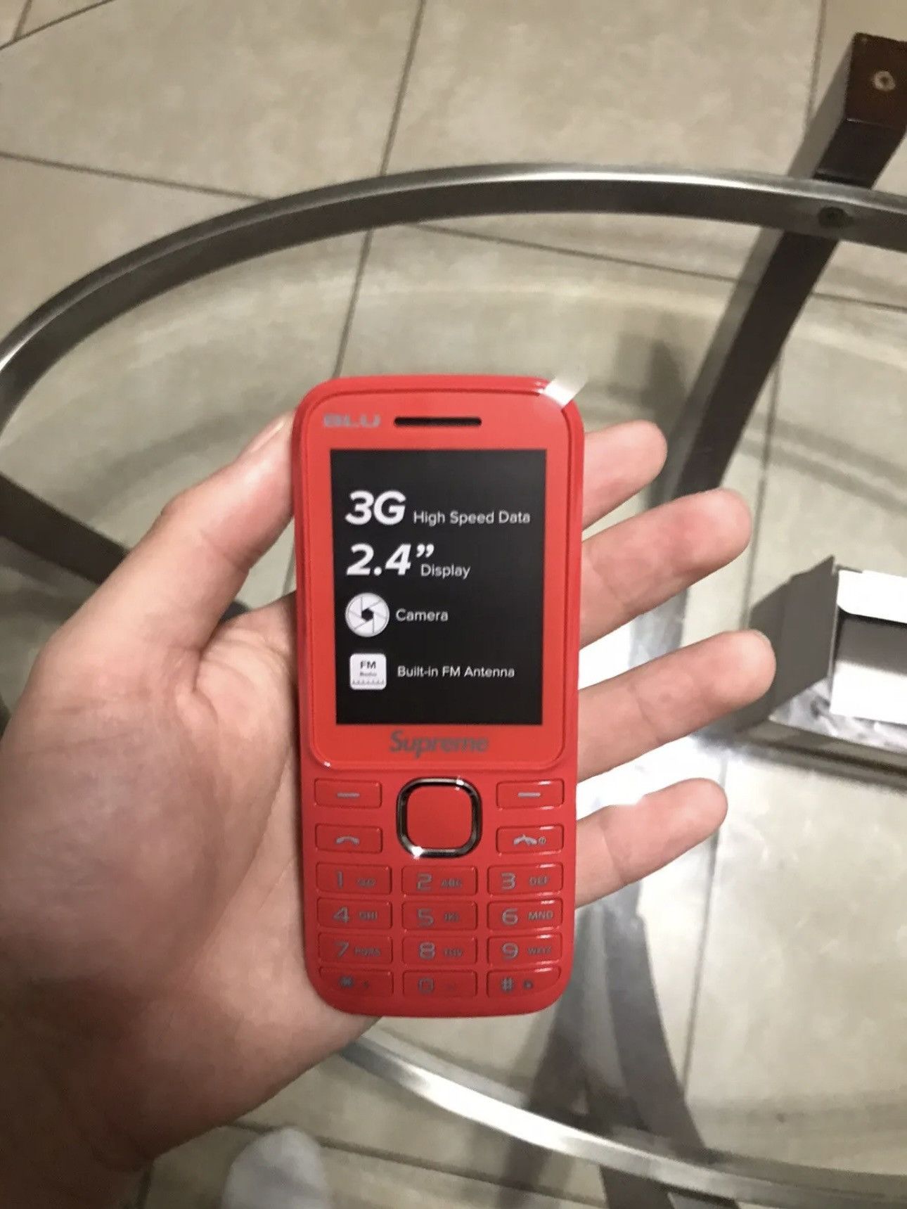 Supreme Supreme / BLU Burner Phone (Red) Size ONE SIZE - 3 Thumbnail